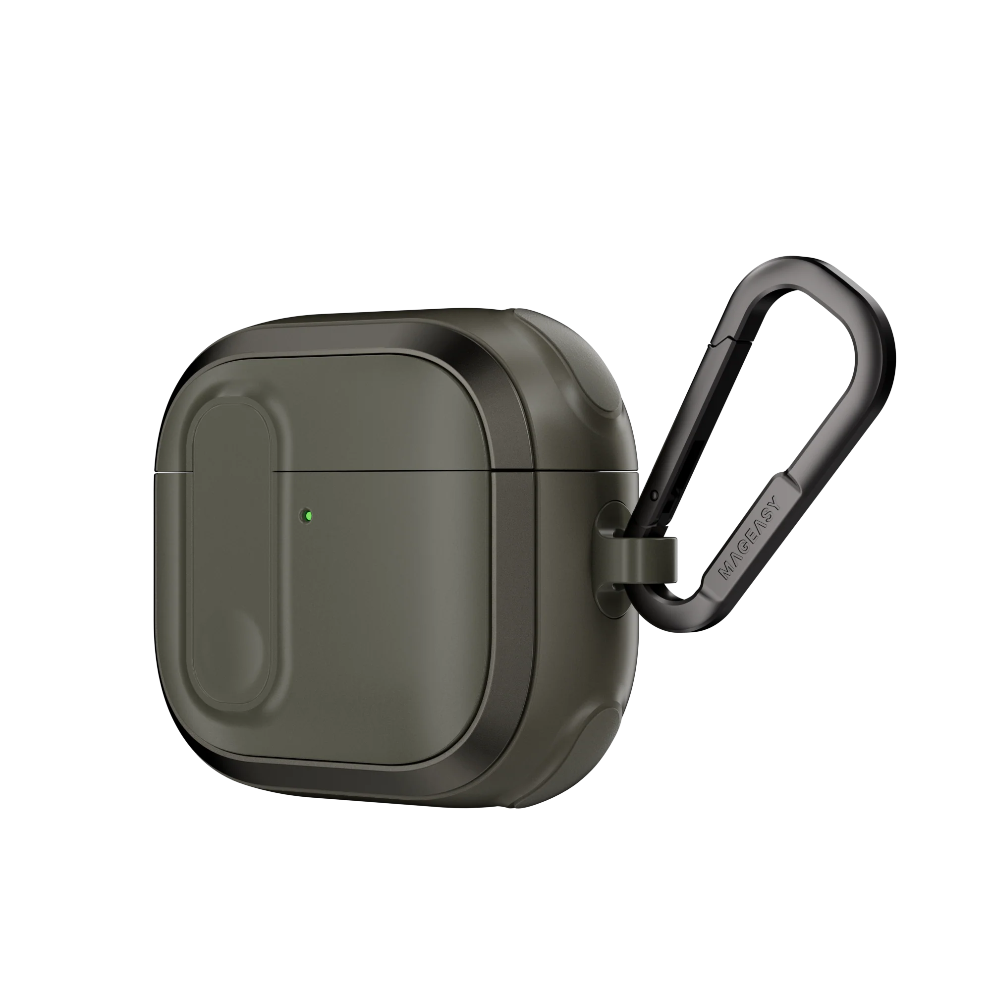 Mageasy Airpod 4 Outdoor Case Odyssey Magnetic Closure & Wrist Strap - Metal Green - Image 6