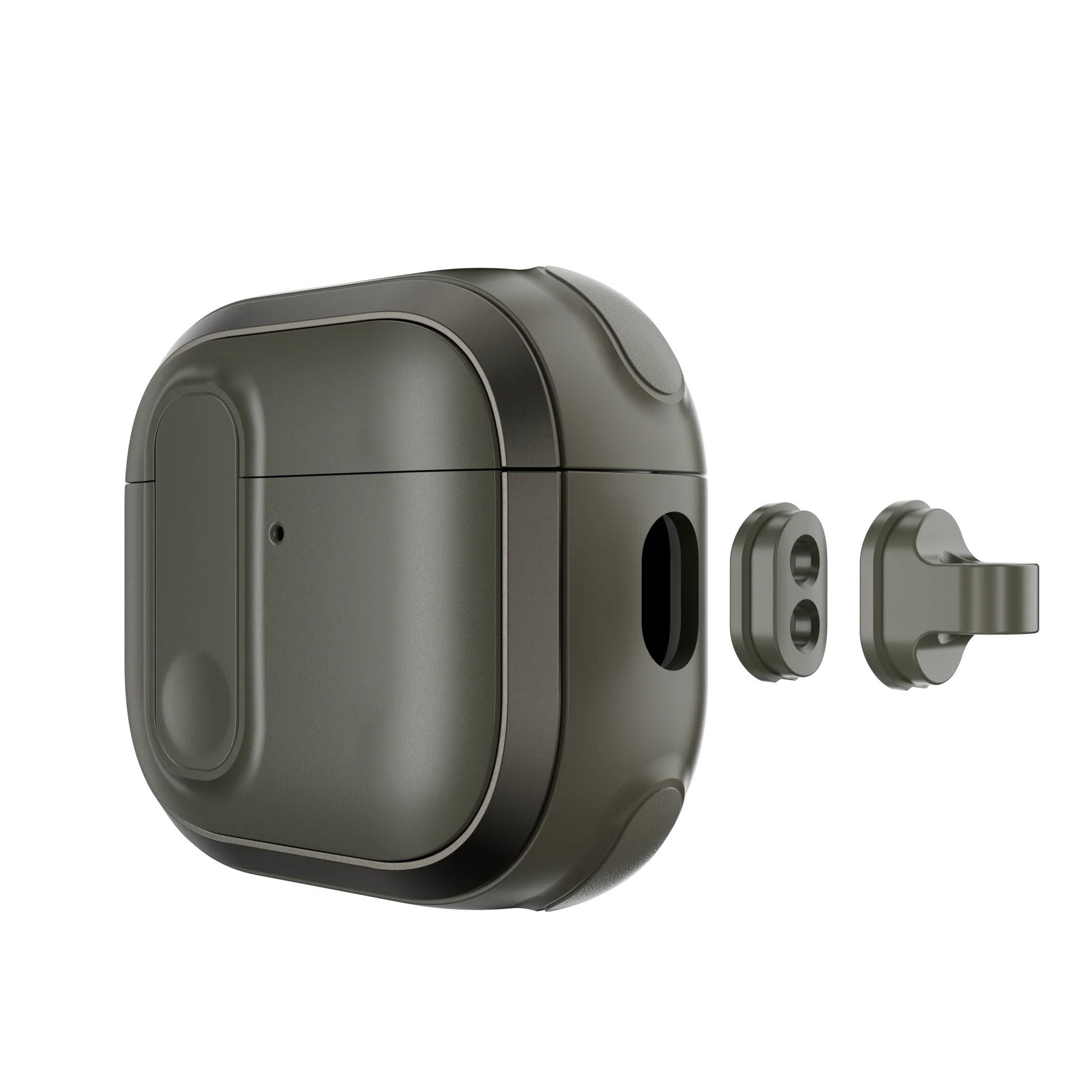 Mageasy Airpod 4 Outdoor Case Odyssey Magnetic Closure & Wrist Strap - Metal Green - Image 7