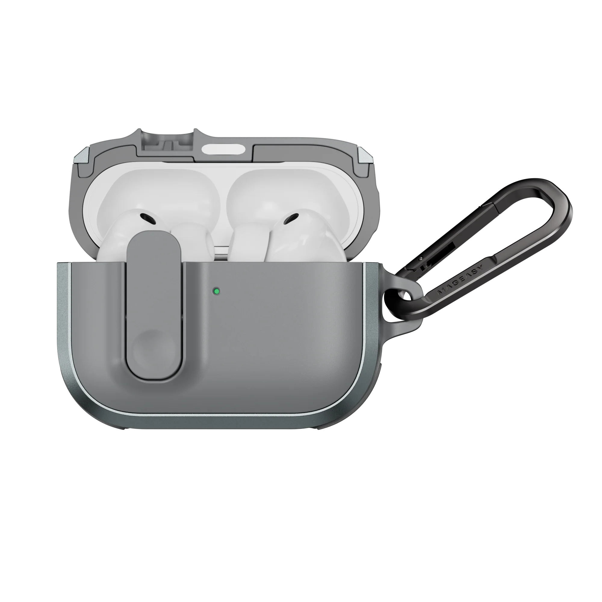 Mageasy Airpod Pro 3 Outdoor Case Odyssey Magnetic Closure & Wrist Strap - Metal Mist - Image 3
