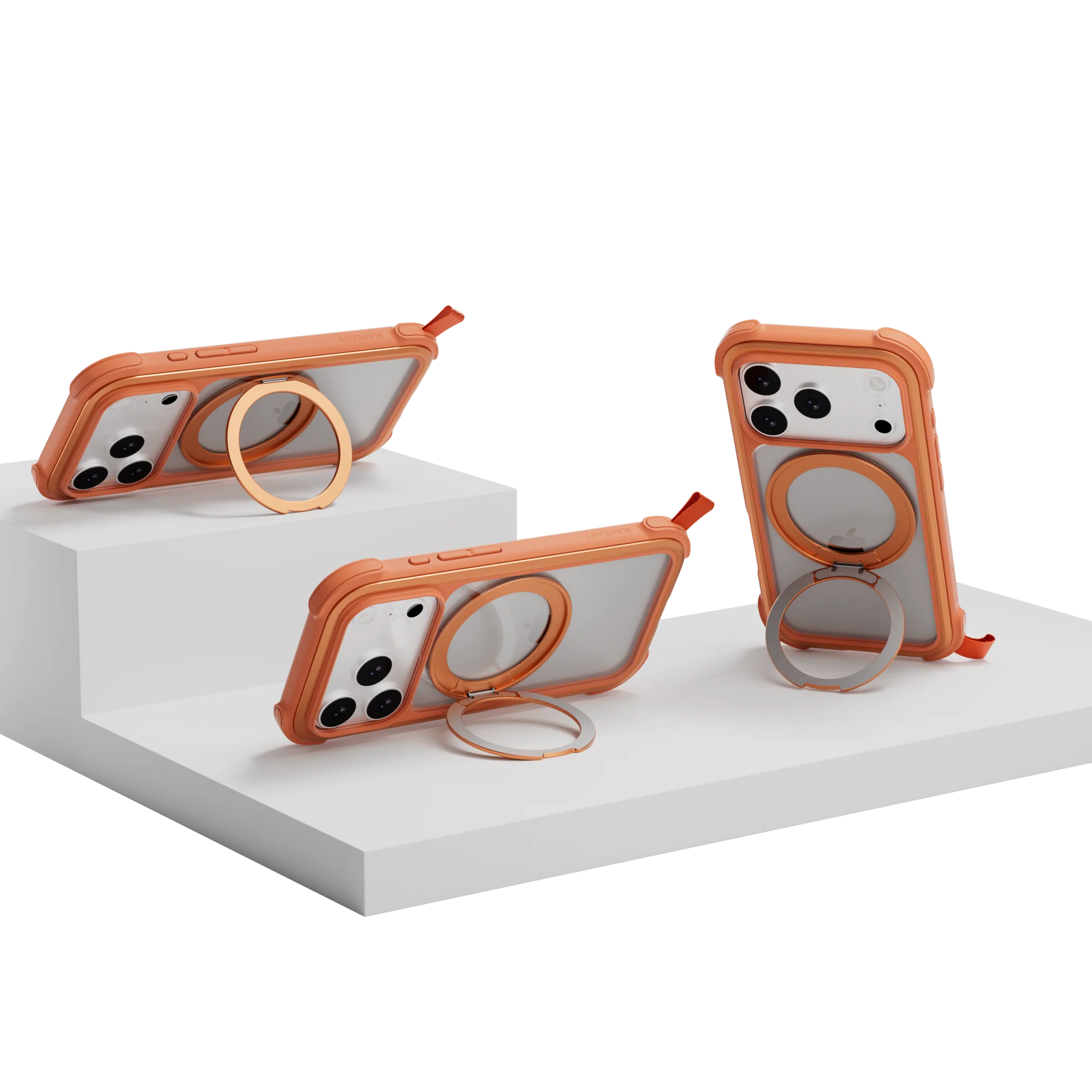 MagEasy Odyssey Stand M 360 Case for iPhone 17 Pro Max - Coral - Image 2