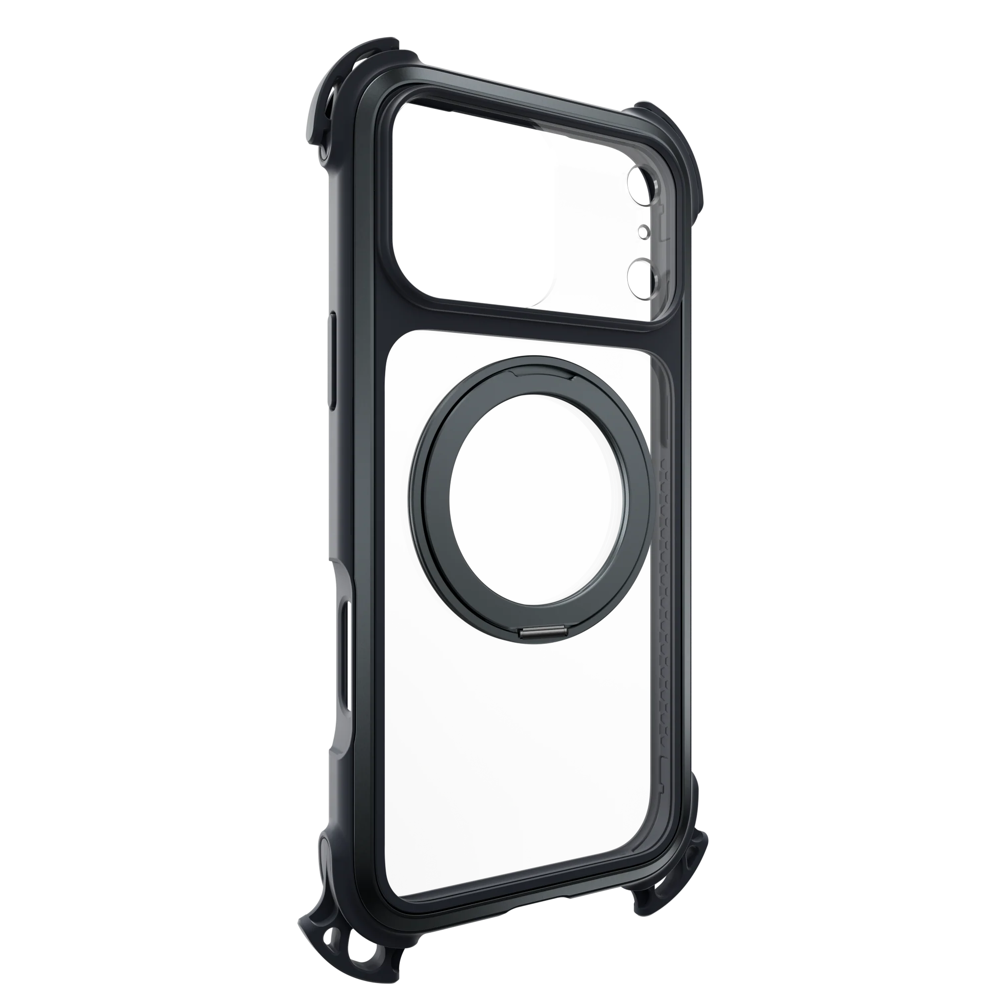 Mageasy Odyssey Ultra M 360 Tough Case & Stand & Lanyard for iPhone 17 Pro Max -Midnight Black - Image 4