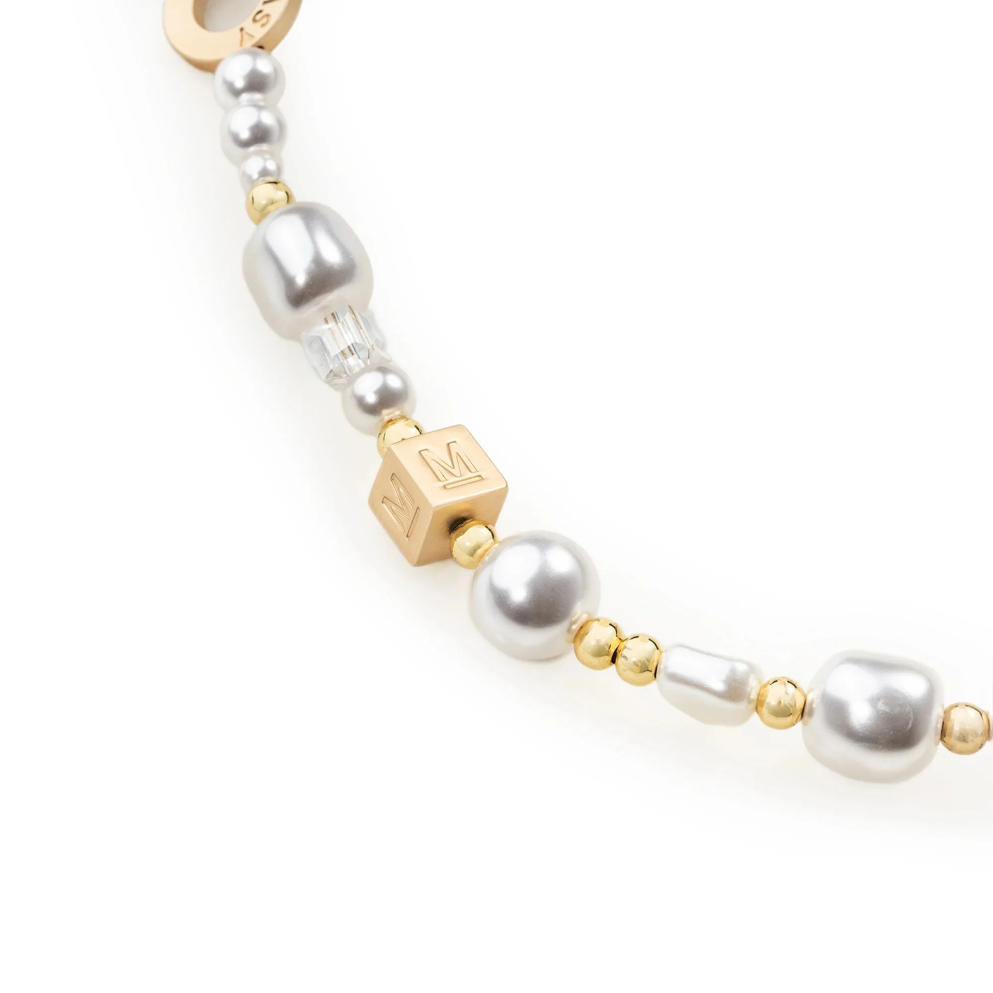 Mageasy Pearl iPhone Wrist Strap - Lobster Clasp & Charm loop - Image 4