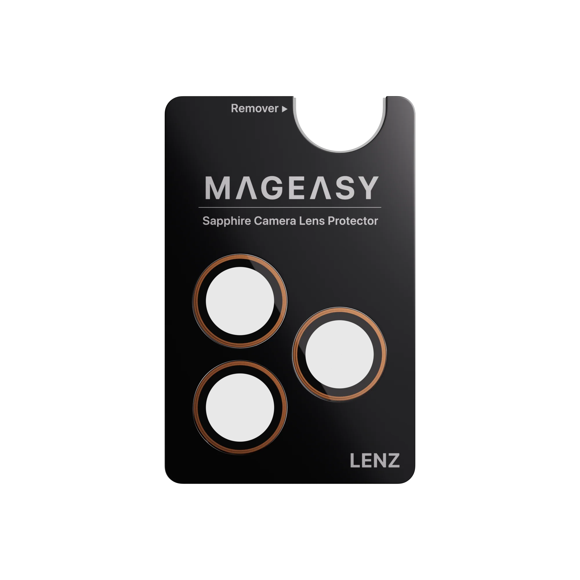 Mageasy Sapphire Camera Lens Protector for iPhone 17 Pro & 17 Pro Max - Coral - Image 4