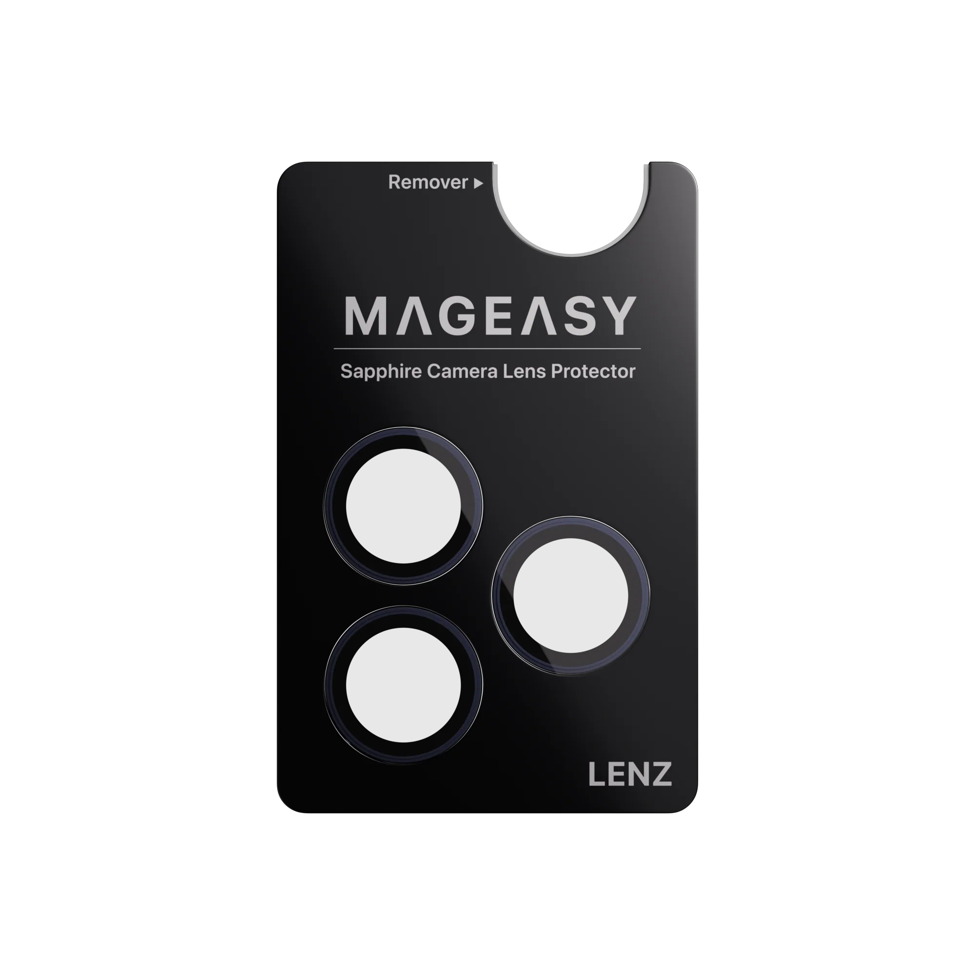 Mageasy Sapphire Camera Lens Protector for iPhone 17 Pro & 17 Pro Max - Midnight Blue - Image 4