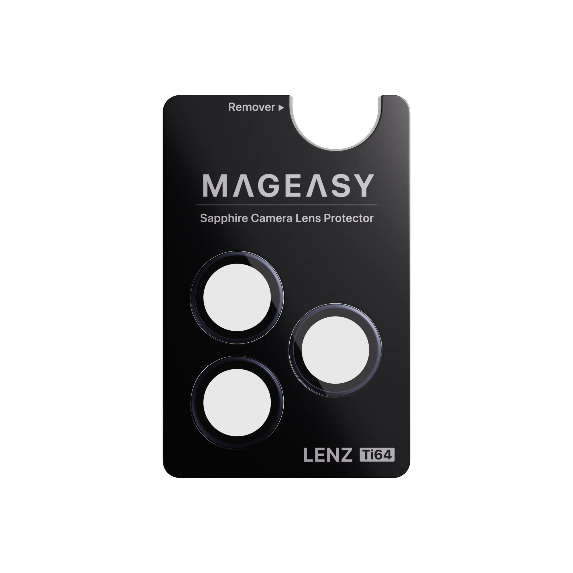 Mageasy Sapphire Camera Lens Protector for iPhone 17 Pro & 17 Pro Max - Titanium Midnight Blue - Image 4