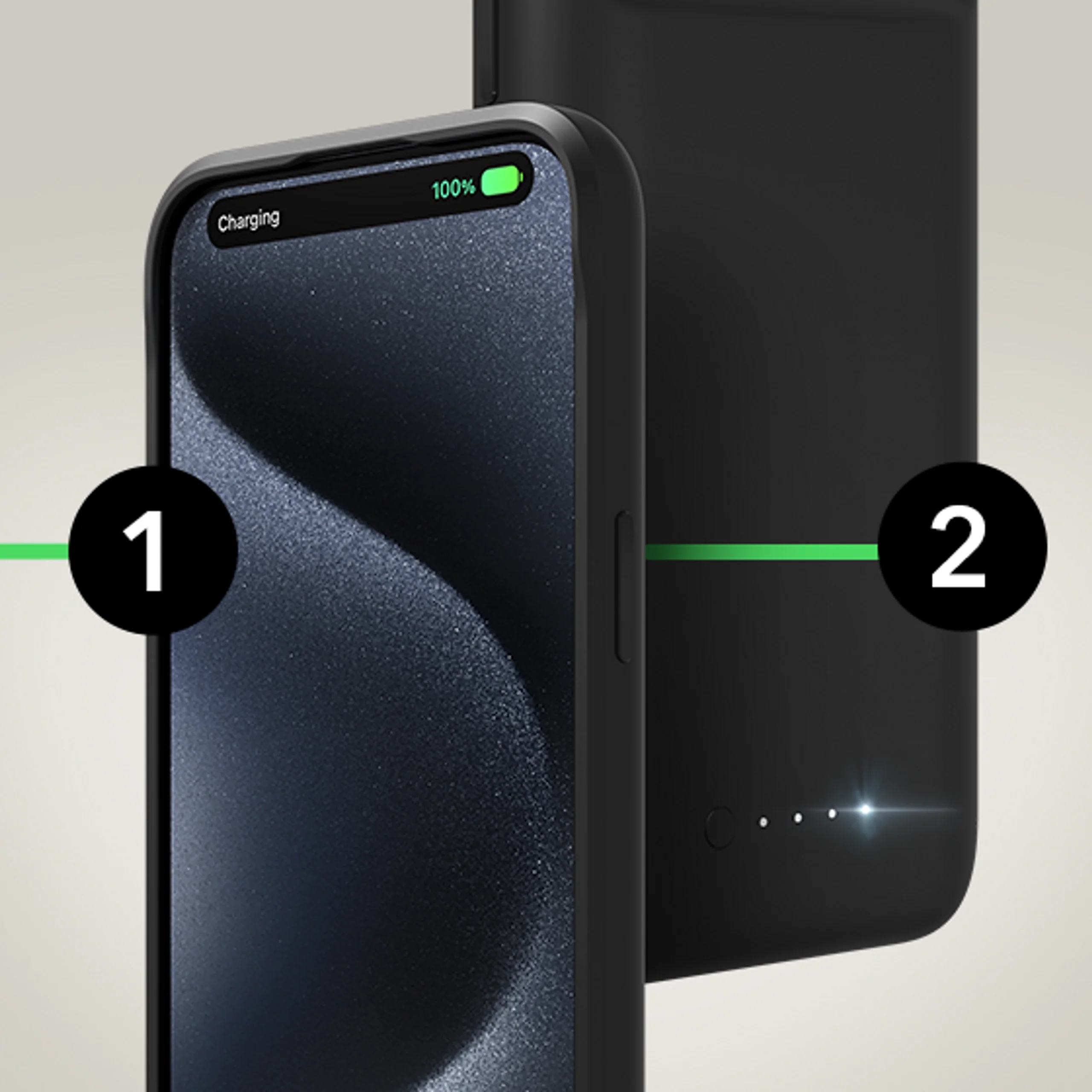 Mophie Juice Pack  2400mAh Battery Case iPhone 15 - Black - Image 2