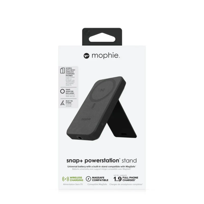Mophie Snap + Powerstation Stand 10000mAh - Battery with Built-in Stand Compatible with MagSafe - Image 4