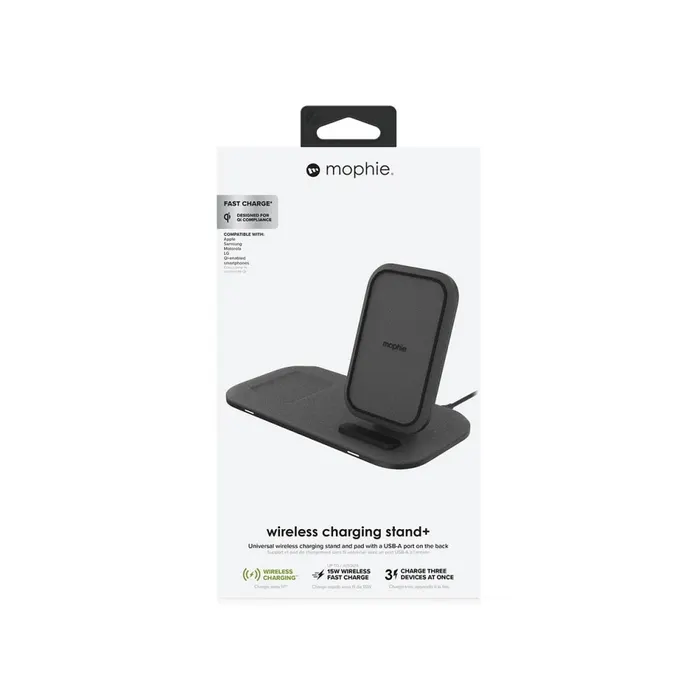 Mophie Universal Wireless Charging Stand+ - Black - Image 3