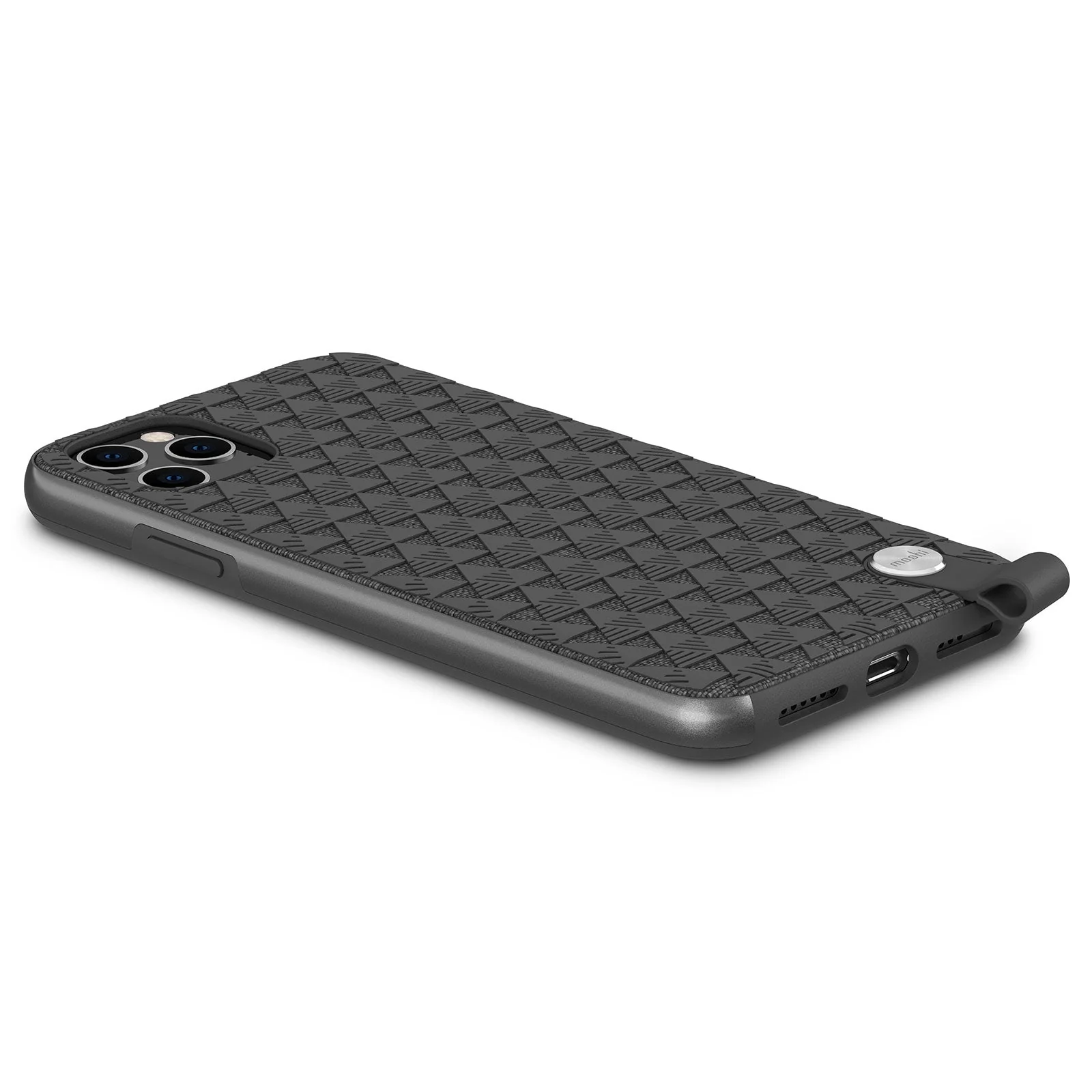 Moshi Altra Textured Protective Case w/ Wrist Strap For iPhone 11 Pro Max - Shadow Black - Image 3