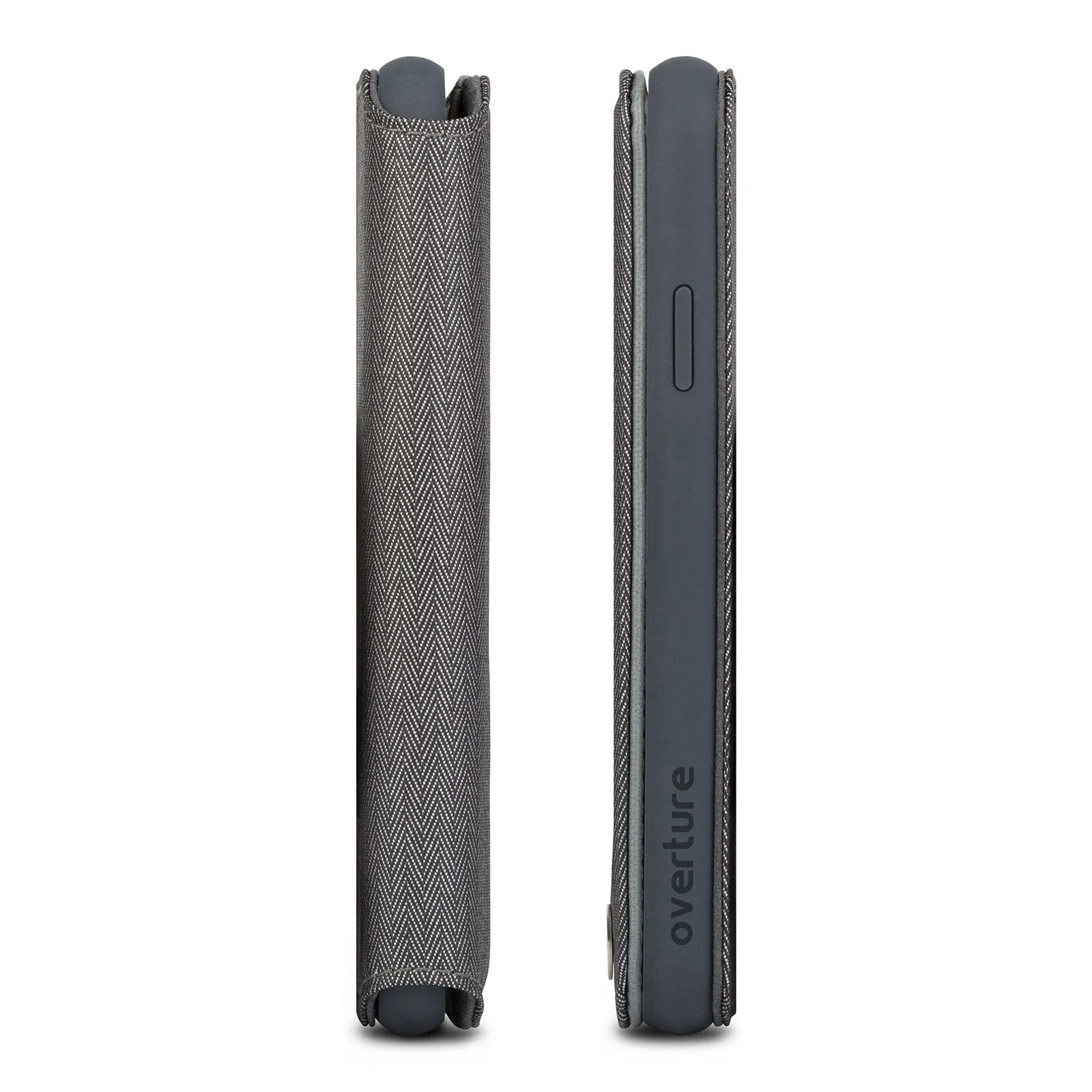 Moshi Overture Premium Folio Style Wallet Case For iPhone XS Max - Herringbone Grey - Image 2