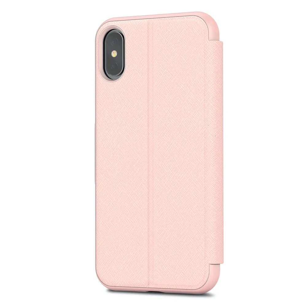 Moshi SenseCover Touch-Sensitive Folio Case For iPhone XS / X - Luna Pink - Image 3