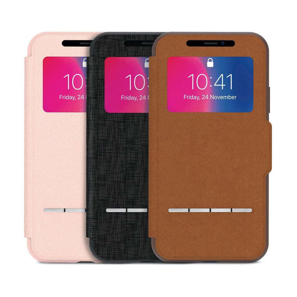 Moshi SenseCover Touch-Sensitive Folio Case For iPhone XS / X - Luna Pink - Image 6