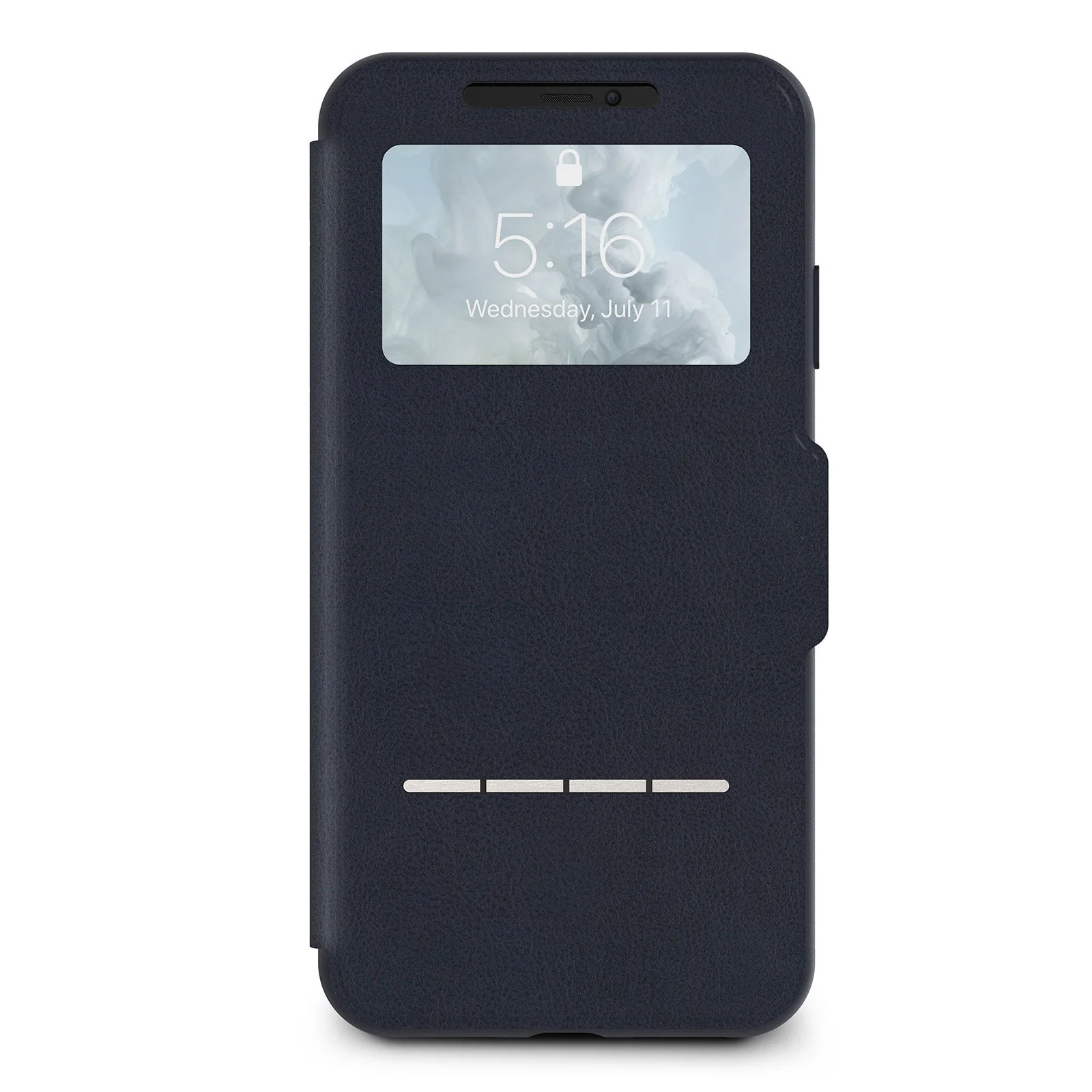 Moshi SenseCover Touch-Sensitive Portfolio Cases For iPhone XS Max - Midnight Blue - Image 3