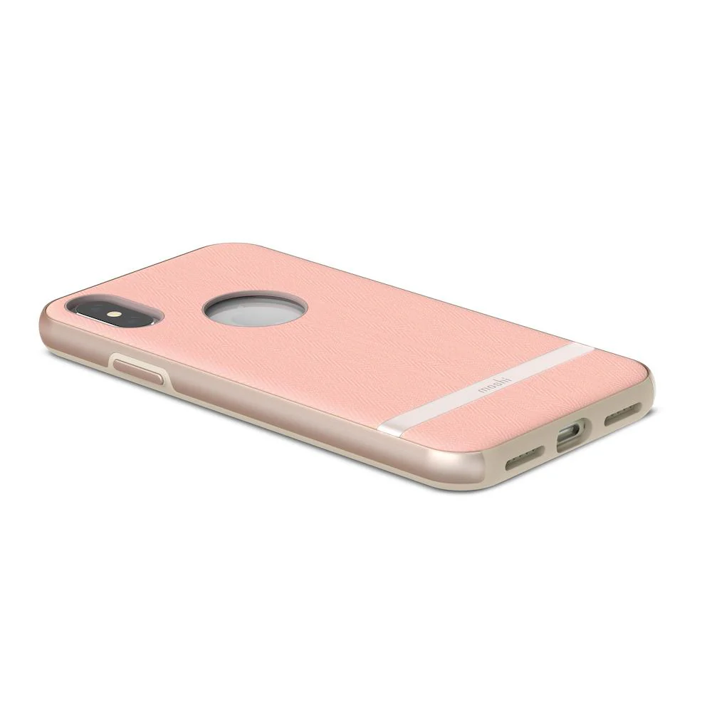 Moshi Vesta Ultra Slim Protective Textile Case For iPhone XS / X - Blossom Pink - Image 3