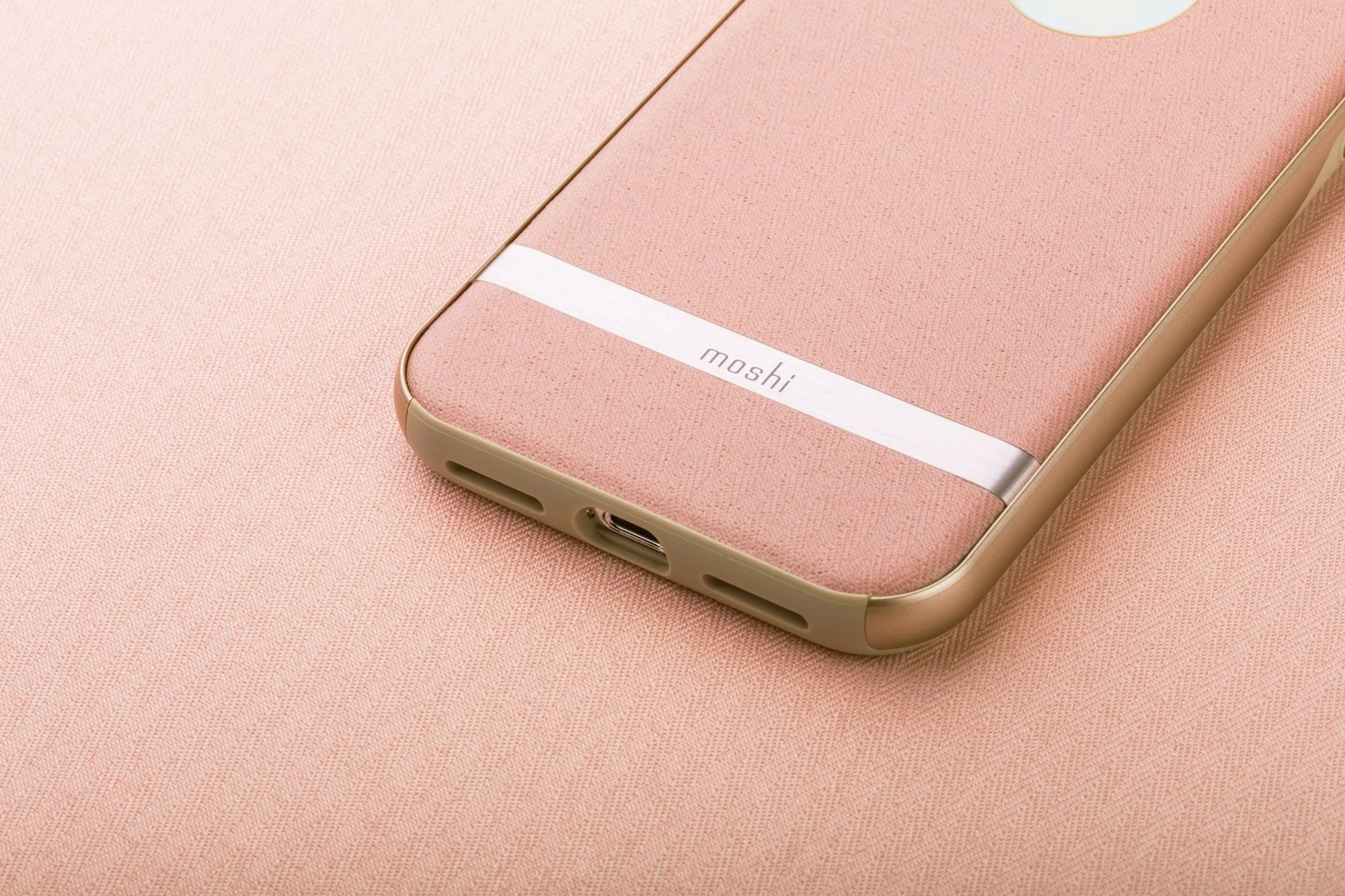 Moshi Vesta Ultra Slim Protective Textile Case For iPhone XS / X - Blossom Pink - Image 8
