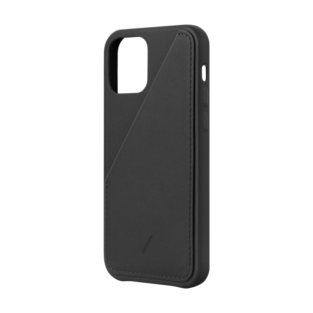 Native Union Clic Card Leather Case For iPhone 12 / 12 Pro - Black - Image 2