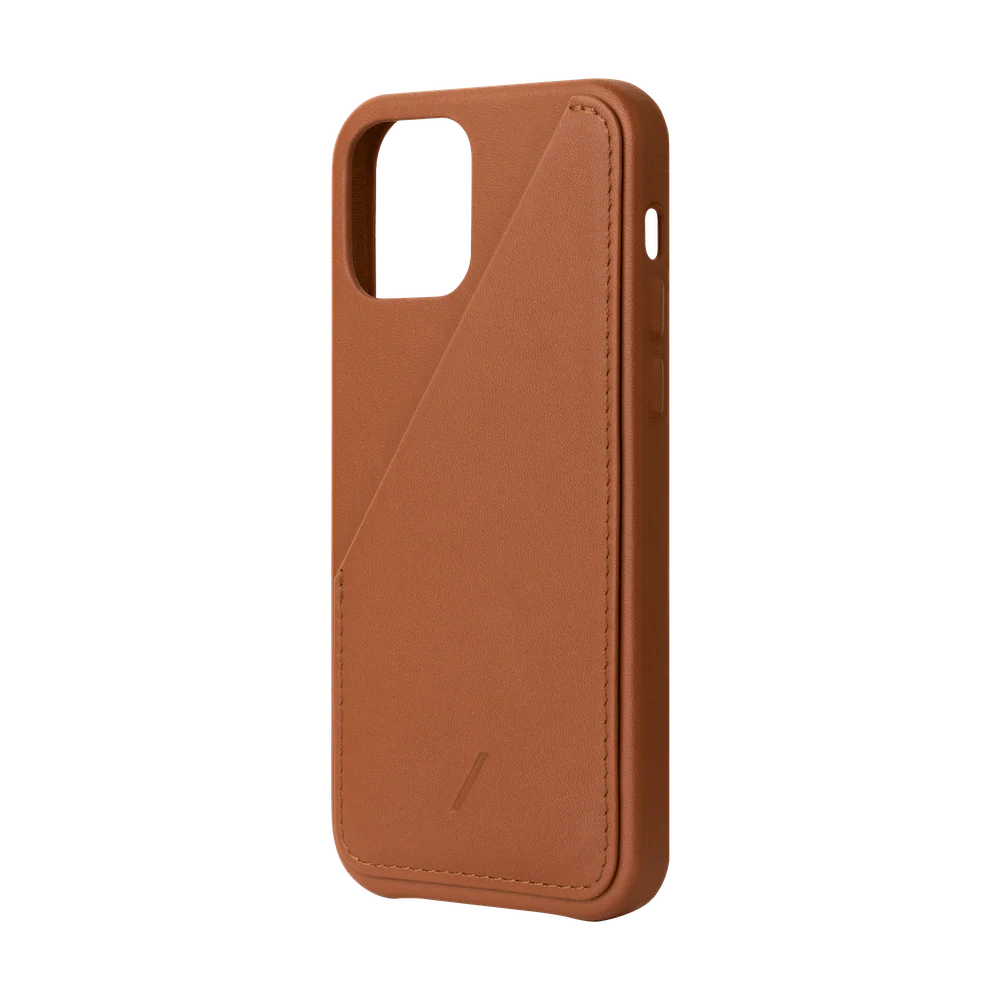 Native Union Clic Card Leather Case For iPhone 12 / 12 Pro - Tan - Image 2