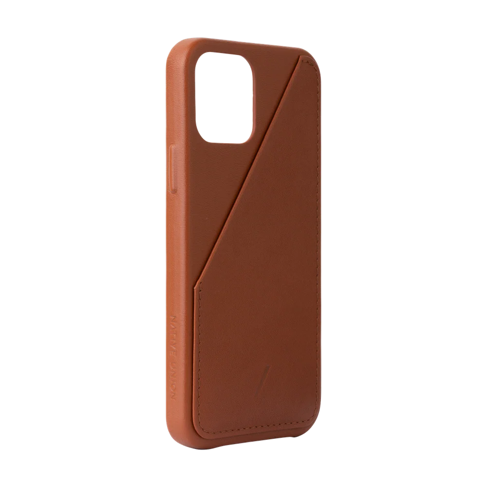 Native Union Clic Card Leather Case For iPhone 12 / 12 Pro - Tan - Image 3