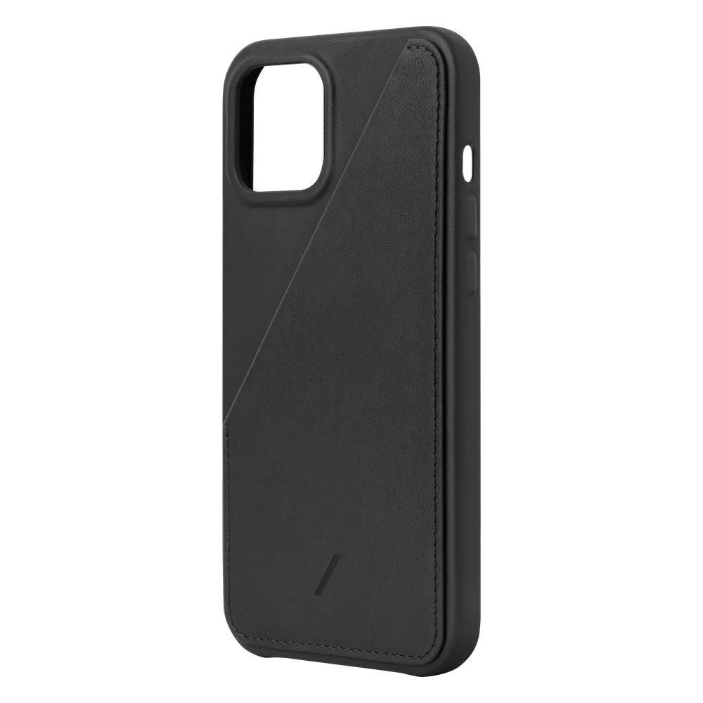 Native Union Clic Card Leather Case For iPhone 12 Pro Max - Black - Image 2