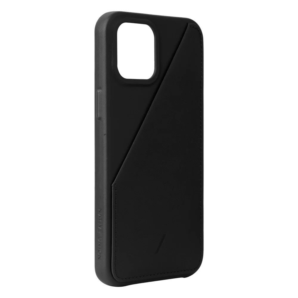 Native Union Clic Card Leather Case For iPhone 12 Pro Max - Black - Image 3