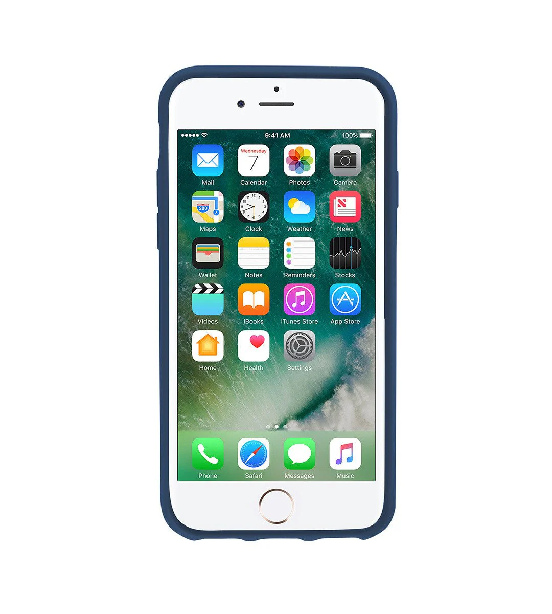 Native Union CLIC Crystal Clear Case For iPhone 8 / 7 - Clear / Marine - Image 2