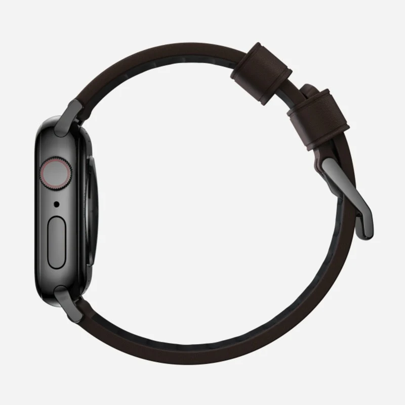 Nomad Active Band Pro 41mm Black Hardware Leather Bracelet - Classic Brown - Image 4