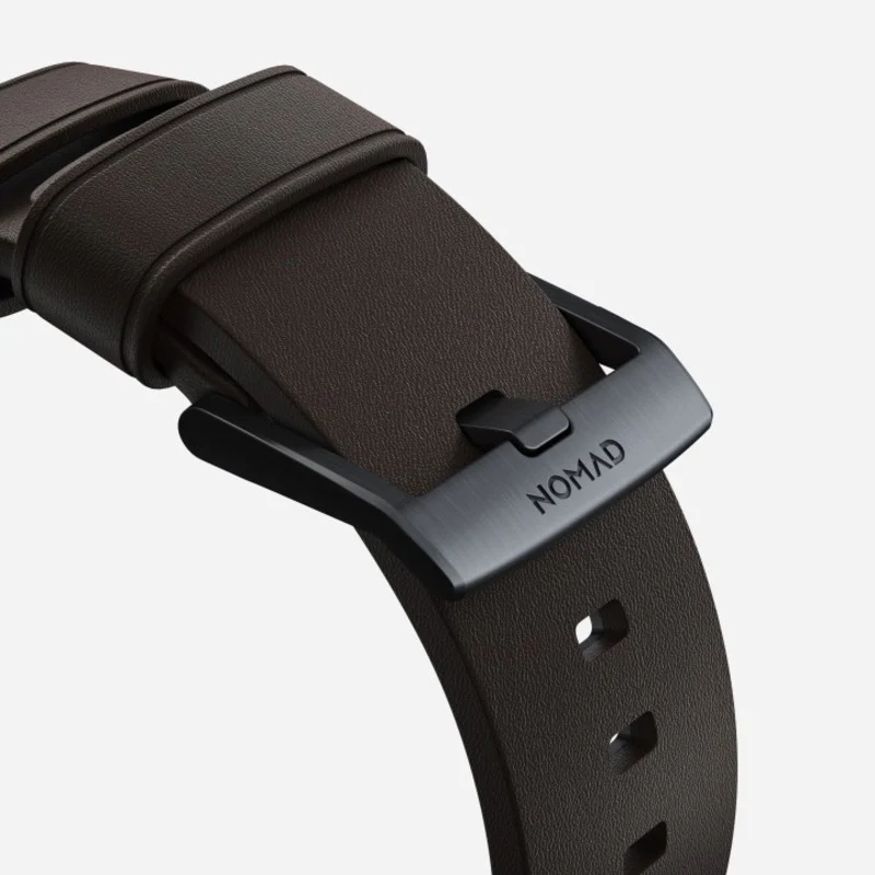 Nomad Active Band Pro 41mm Black Hardware Leather Bracelet - Classic Brown - Image 6