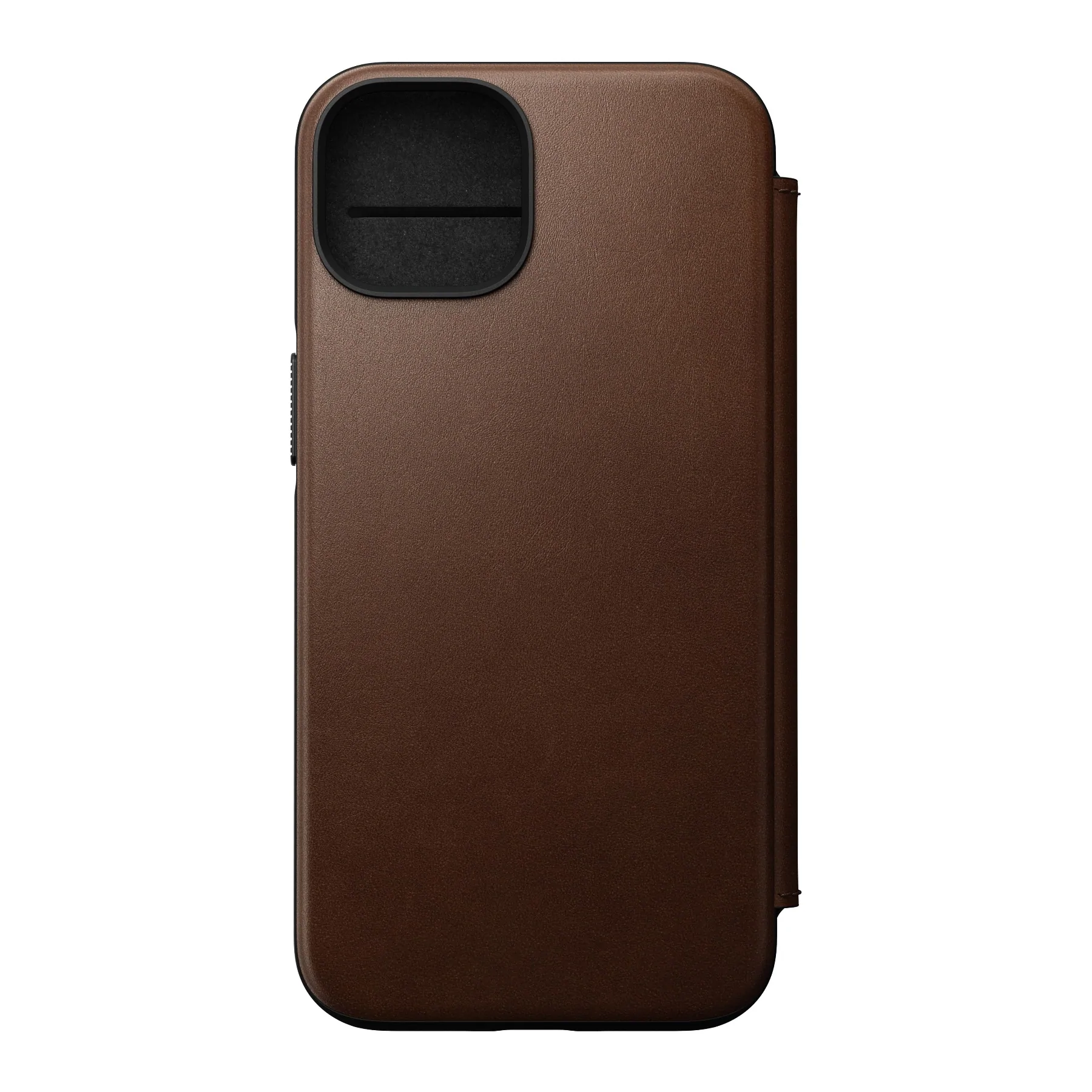 Nomad Modern Leather Folio Case iPhone 14 Plus - Brown - Image 4