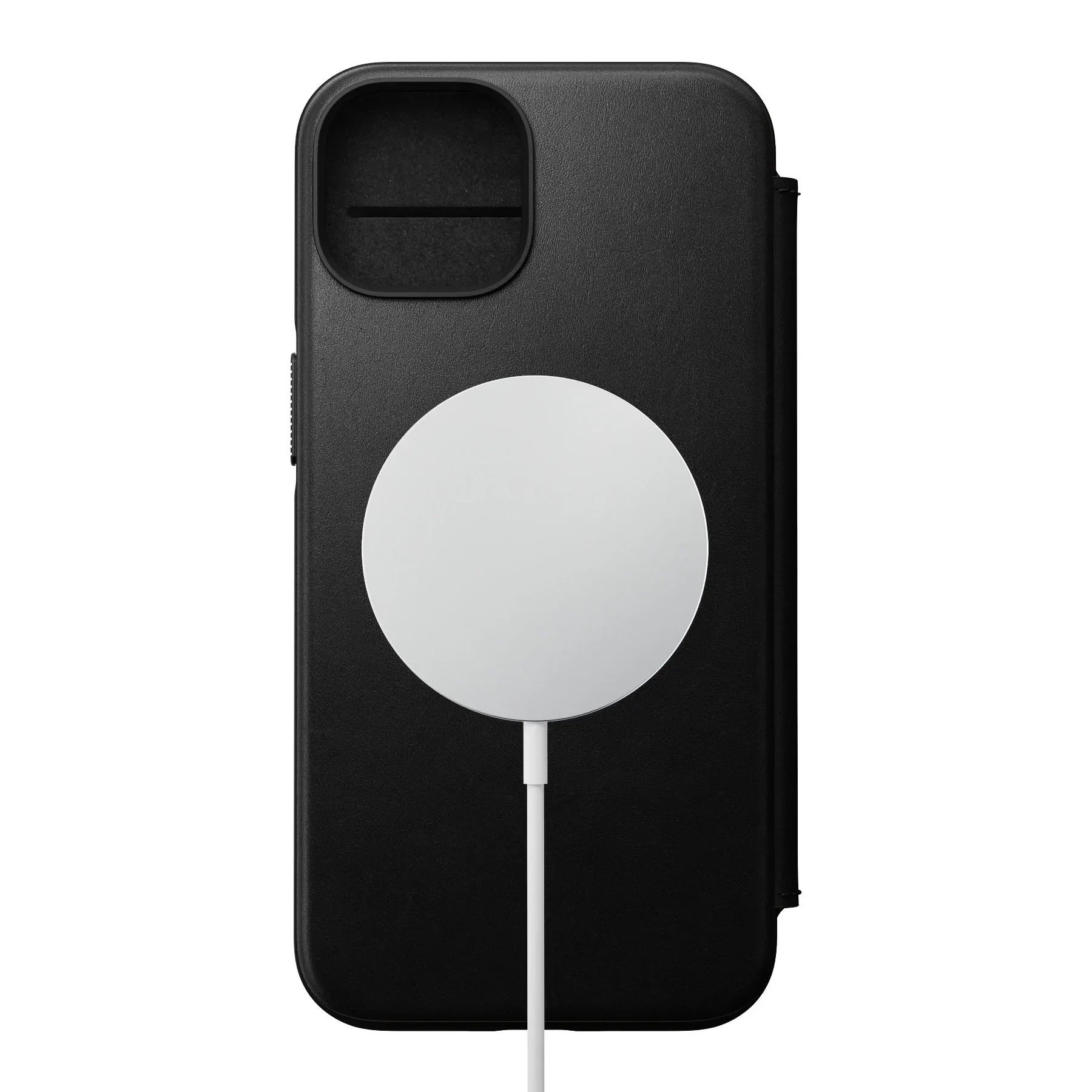 Nomad Modern Leather Folio Case iPhone 15 Pro Max - Black - Image 5
