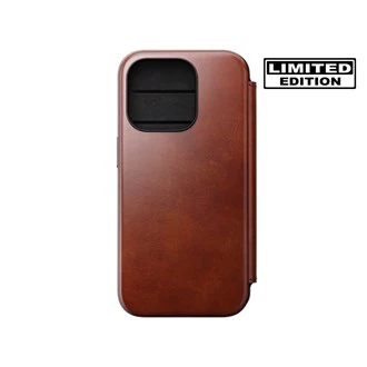Nomad Horween Leather FOLIO Case for iPhone 16 Pro Max - Olde Dublin Limited Ed - Image 2