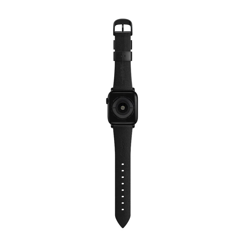 Nomad Horween Leather Modern Strap Apple Watch 1-8 41mm / 40mm - Rustic Brown & Silver - Image 5