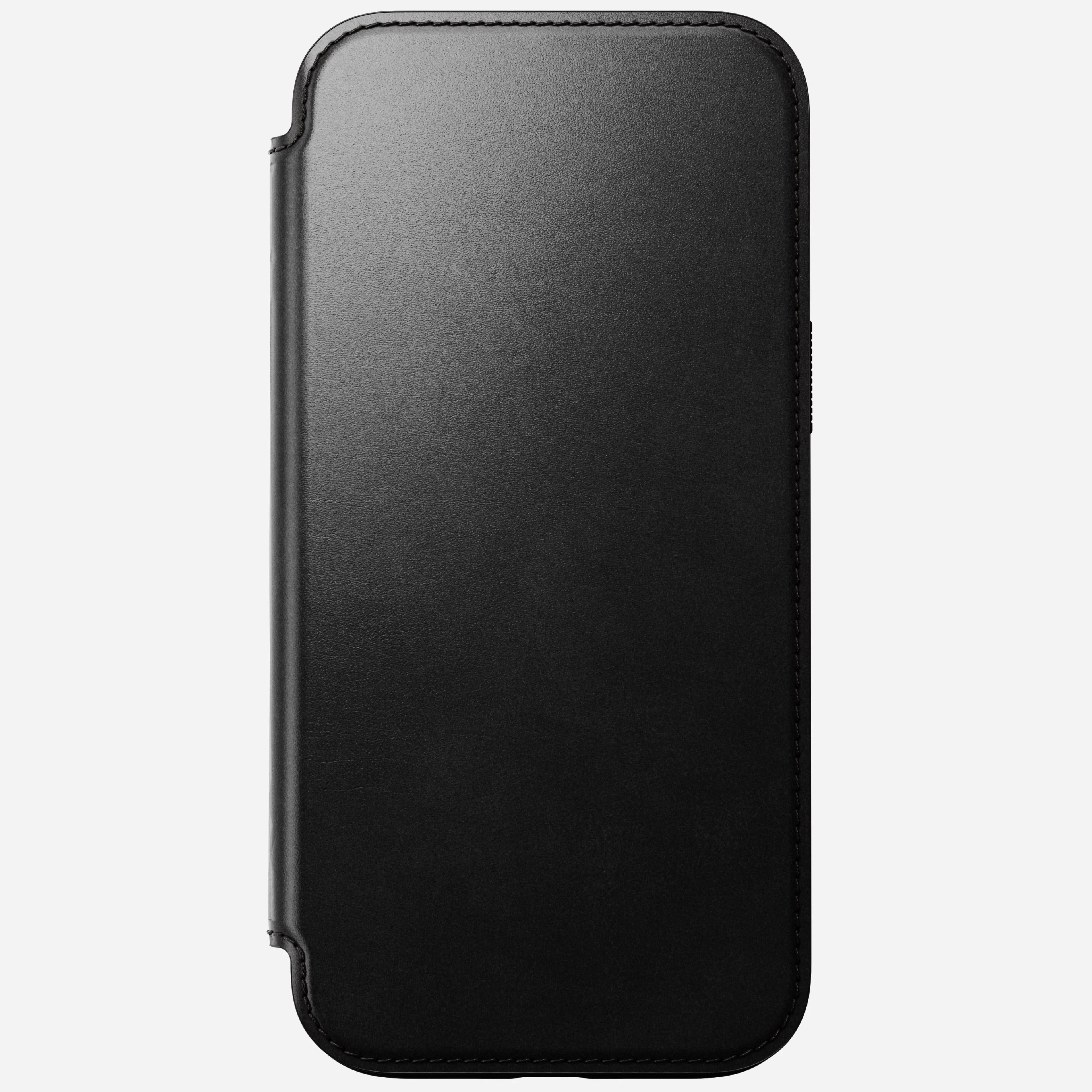 Nomad Horween Premium Leather Folio Case iPhone 16 Pro 6.3 - Black - Image 10