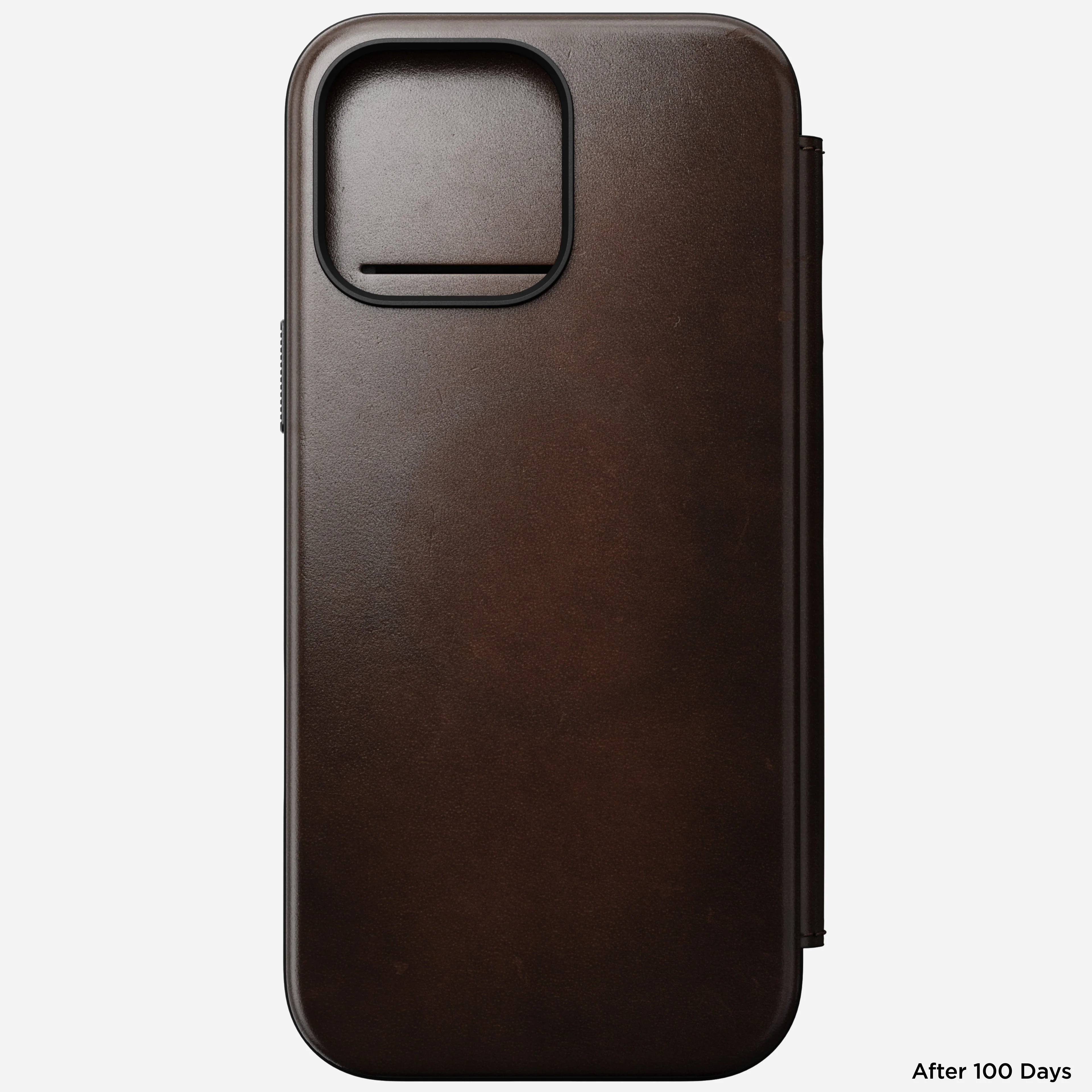Nomad Horween Premium Leather Folio Case iPhone 16 Pro 6.3 - Brown - Image 8