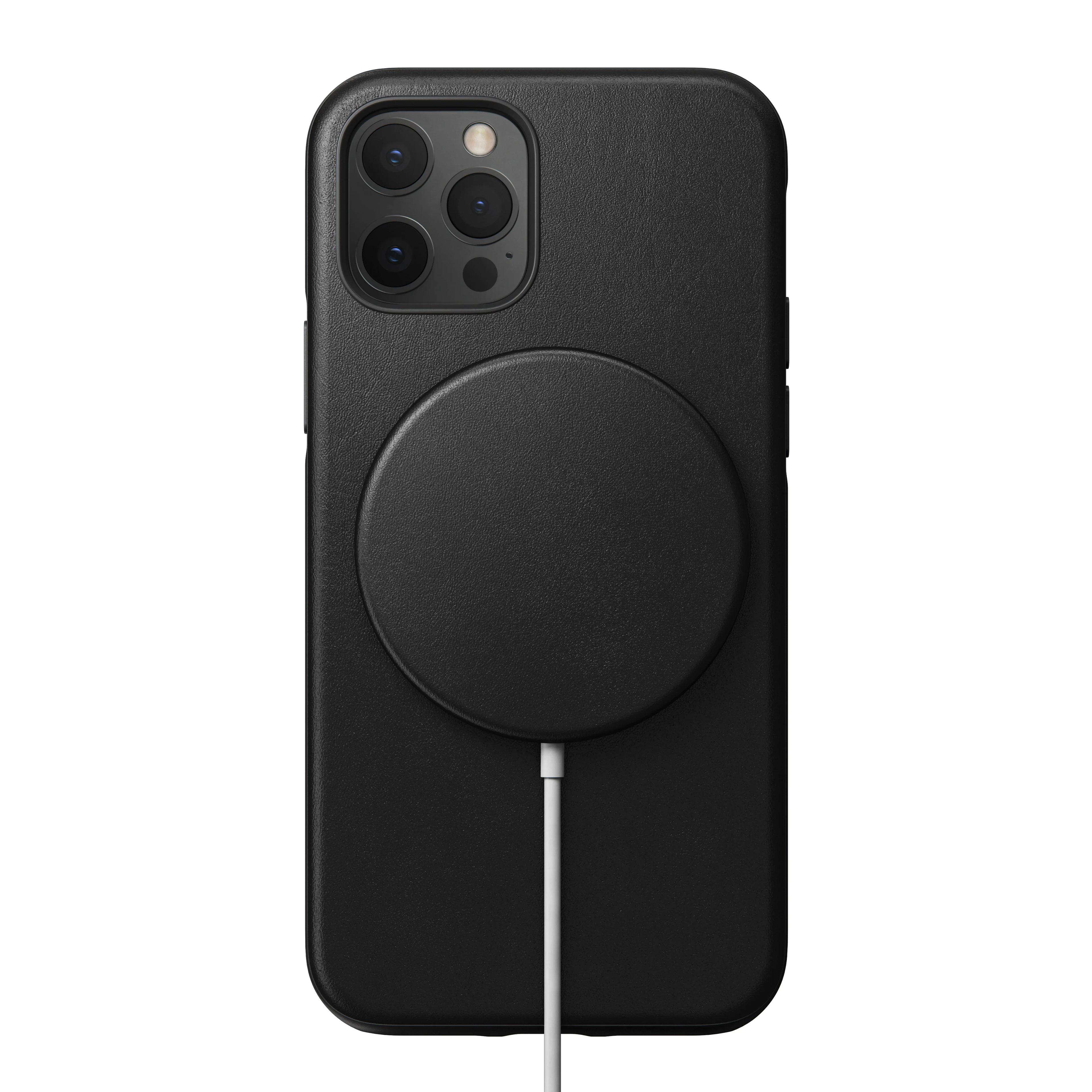Nomad Leather Cover For MagSafe Charger - Black - Image 4