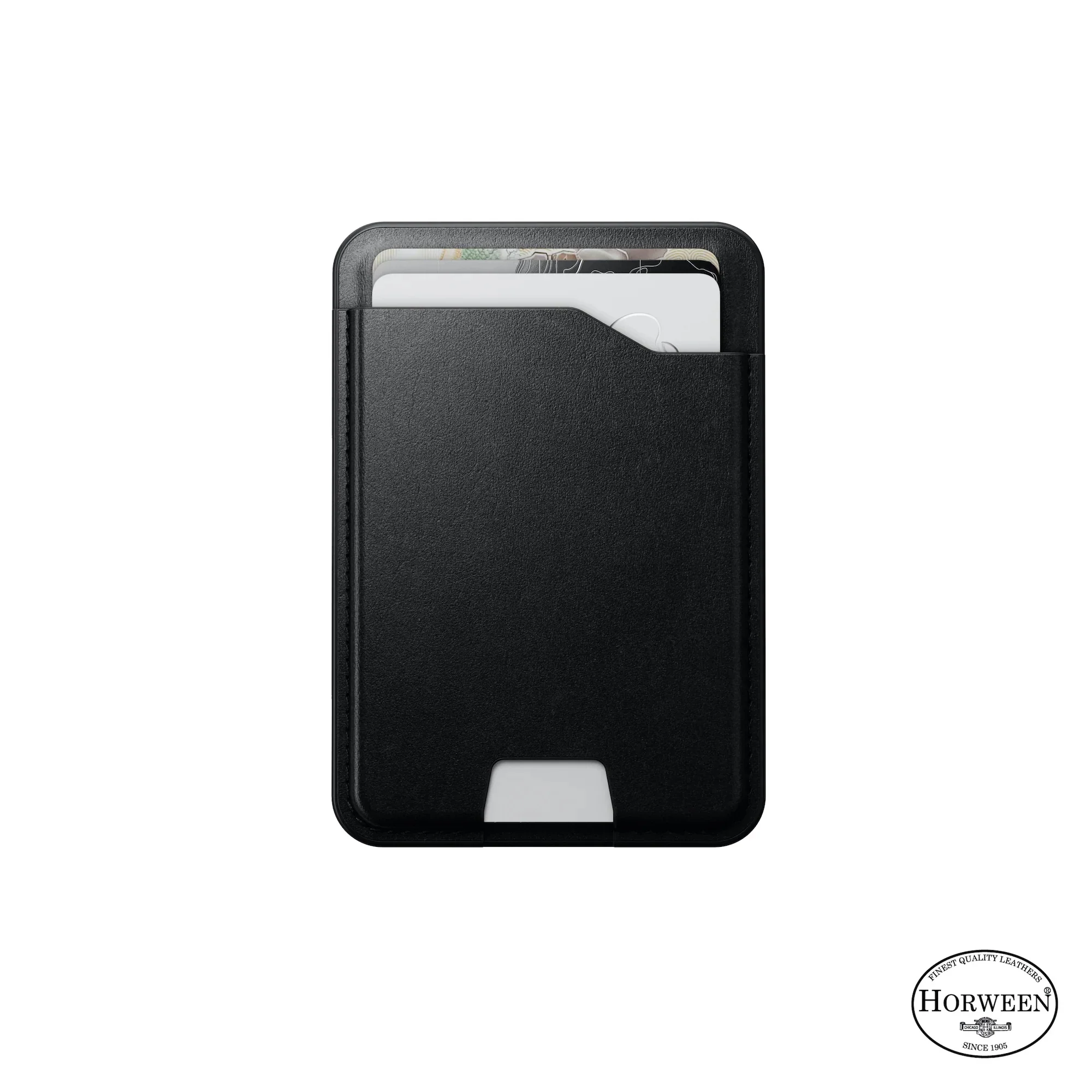 Nomad Leather Magsafe Wallet with Find My Tracking - Black - Image 4