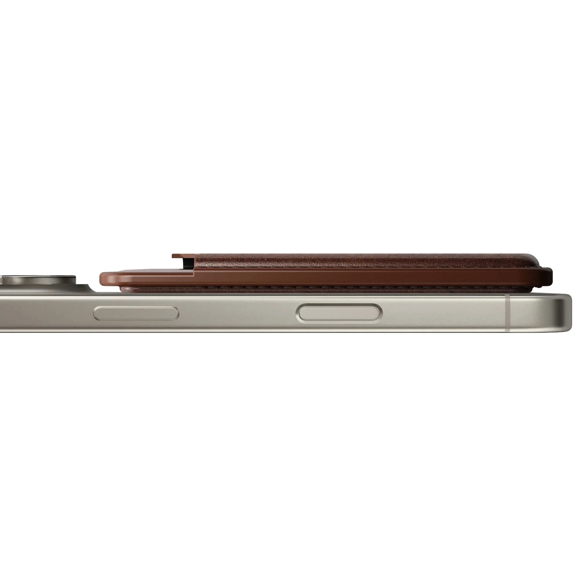 Nomad Leather Magsafe Wallet with Find My Tracking - Brown - Image 11