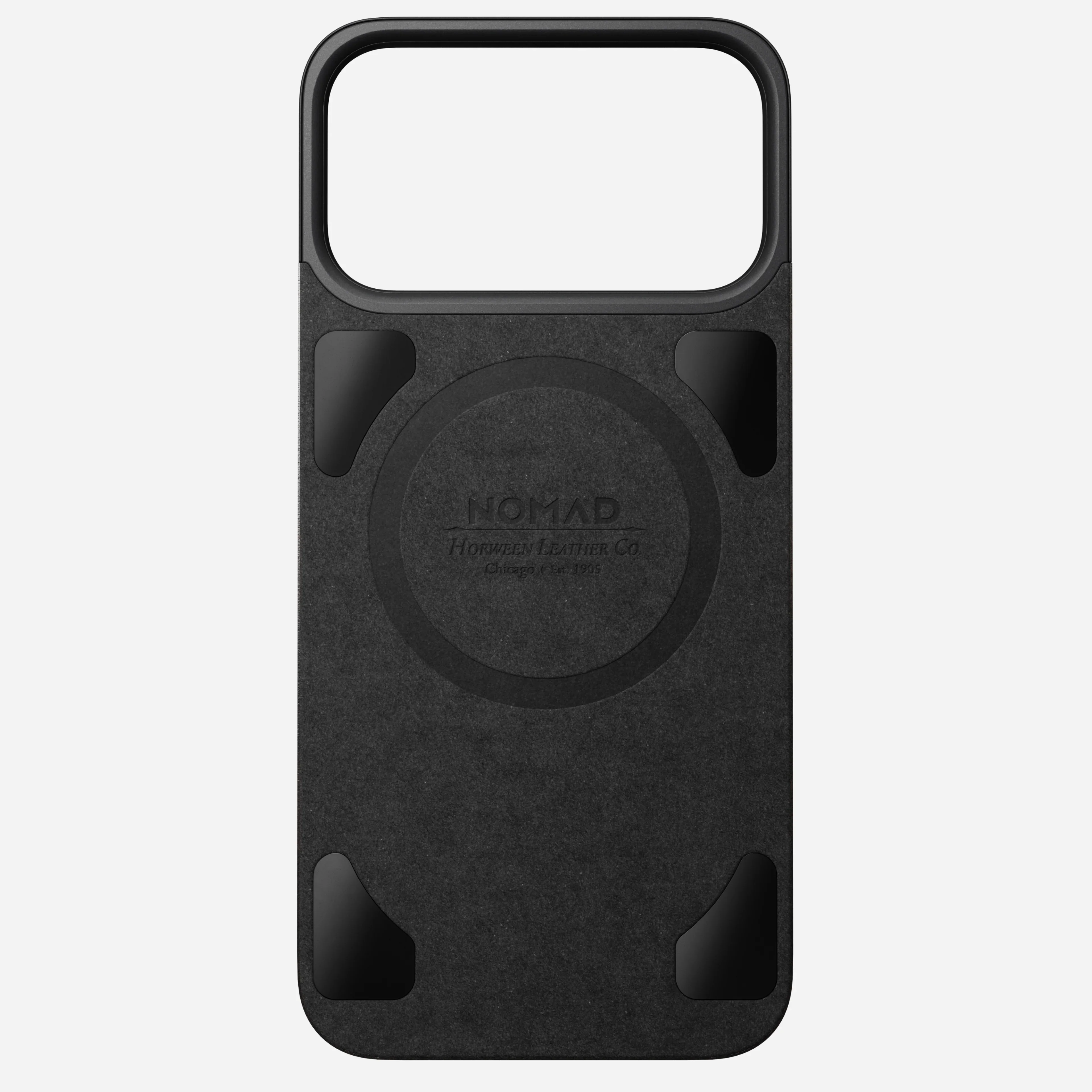 NOMAD Magnetic Leather Back MagSafe Case iPhone 17 Pro – Black Horween - Image 3