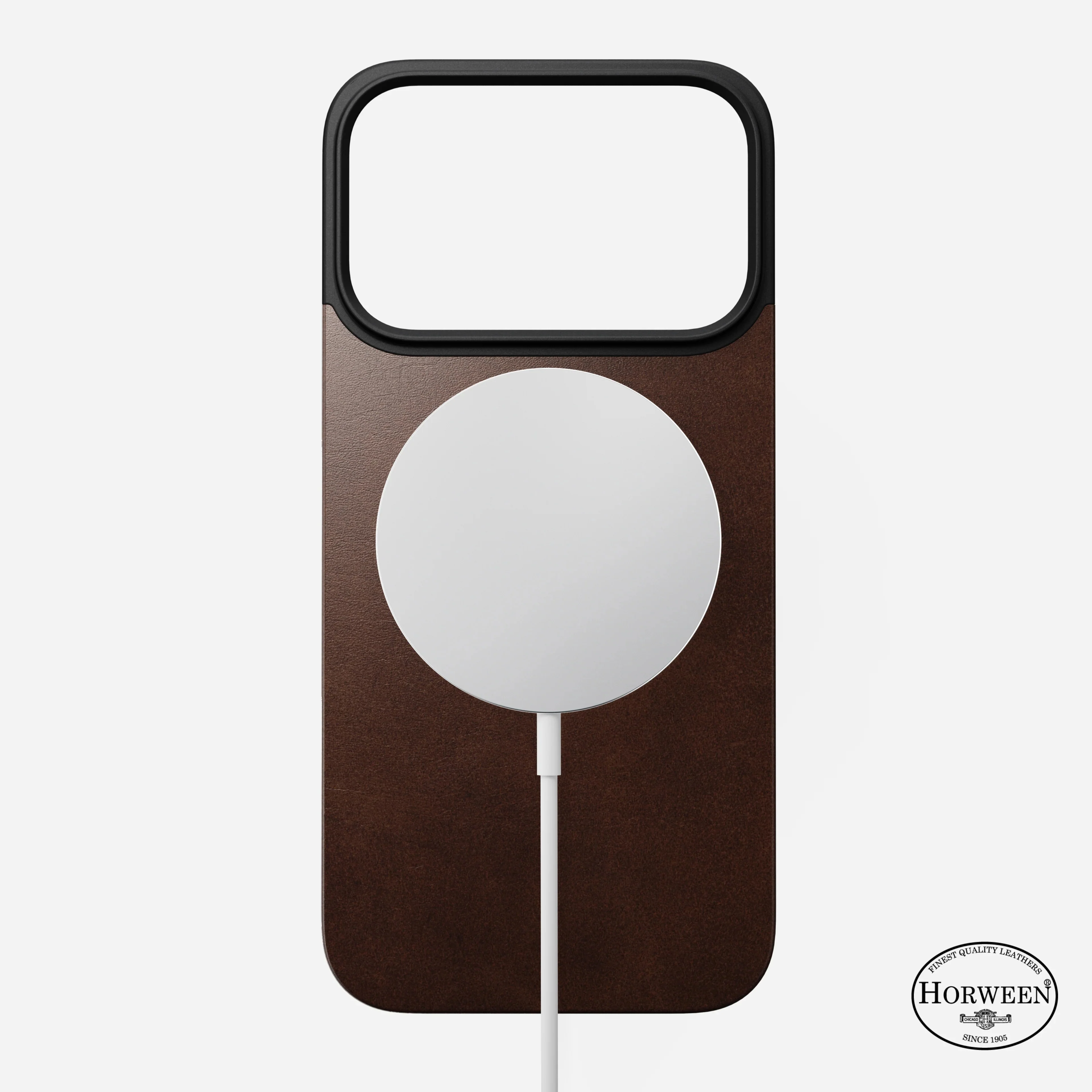 NOMAD Magnetic Leather Back MagSafe Case iPhone 17 Pro Max – Rustic Brown Horween - Image 7