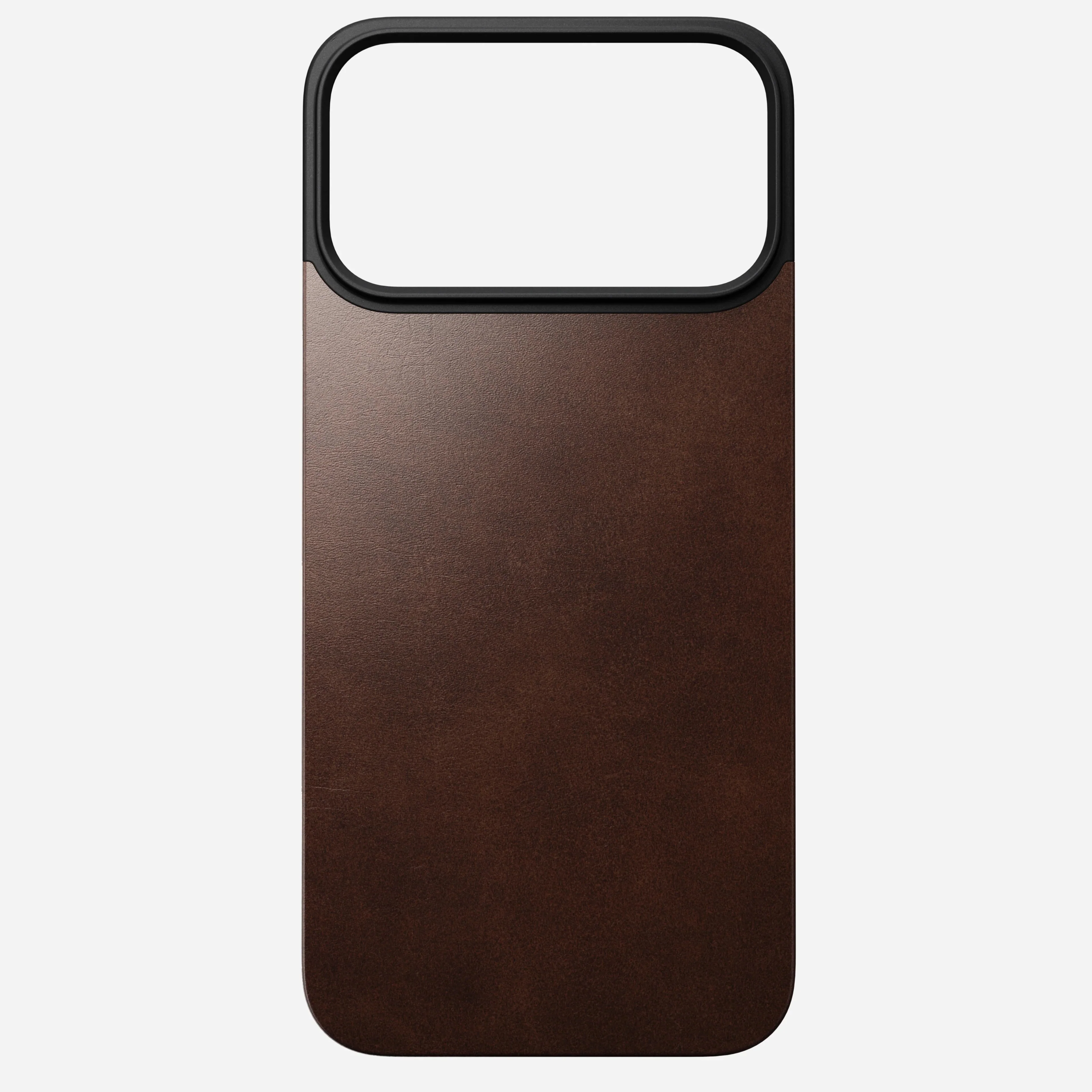 NOMAD Magnetic Leather Back MagSafe Case iPhone 17 Pro – Rustic Brown Horween - Image 2