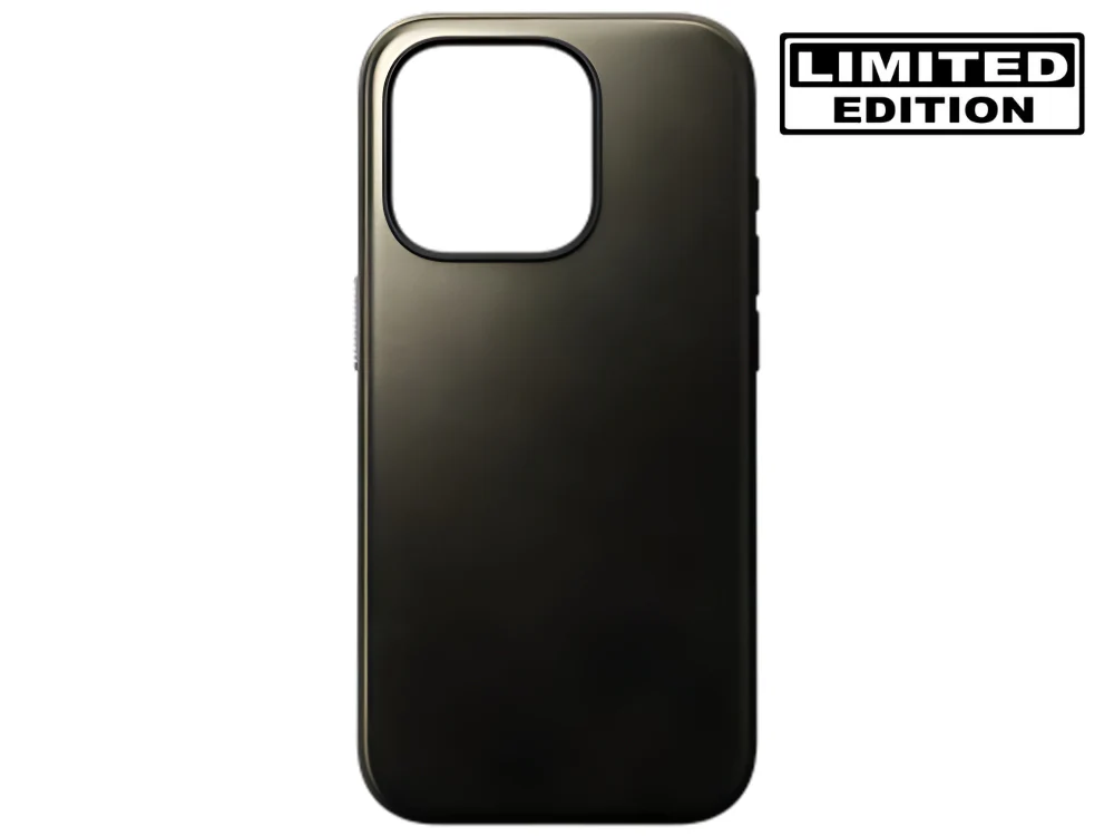 Nomad Modern Horween Leather Case for iPhone 16 Pro 6.3 - Green Chrome - Image 2