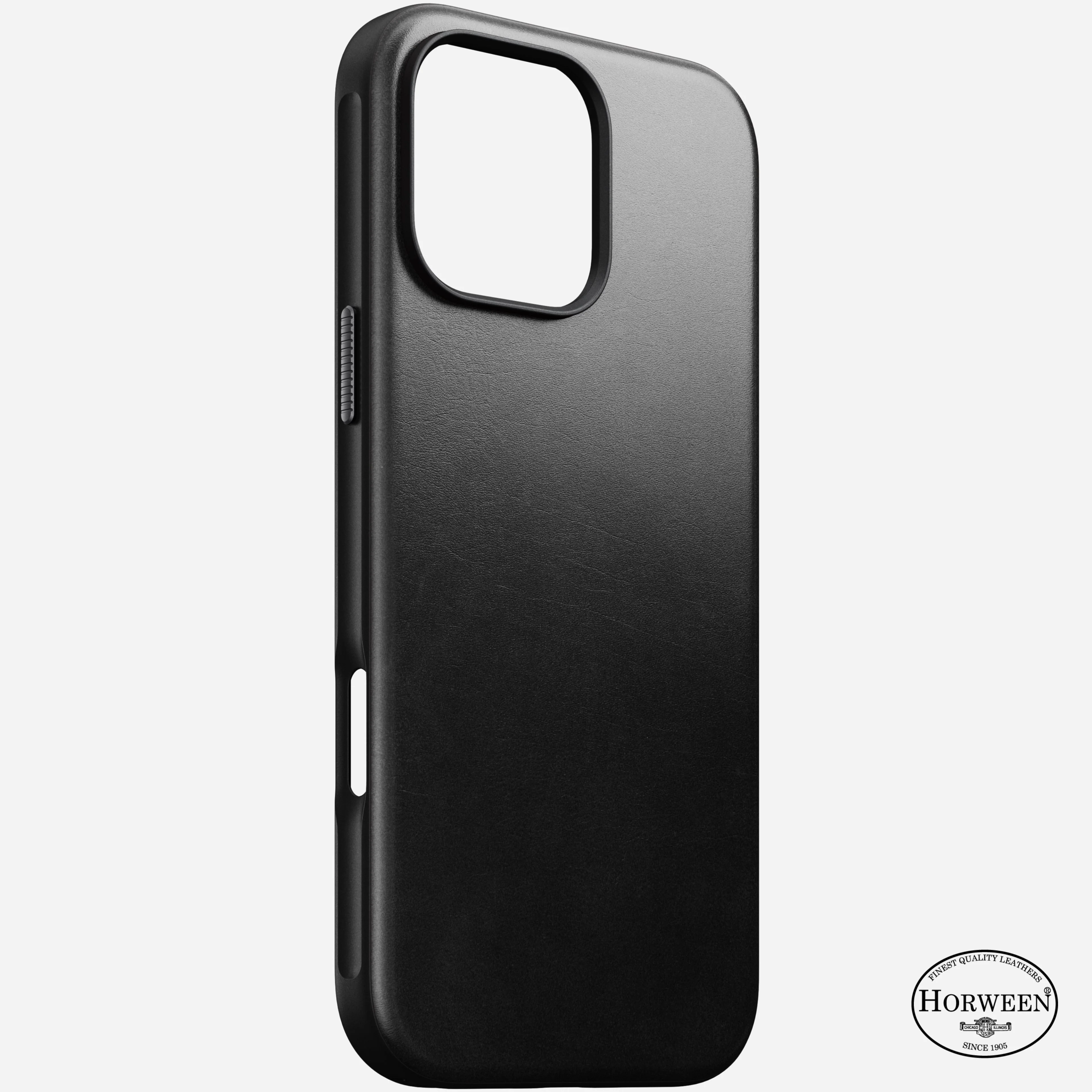 Nomad Modern Horween Leather Case for iPhone 16 Pro 6.3 - Black - Image 5