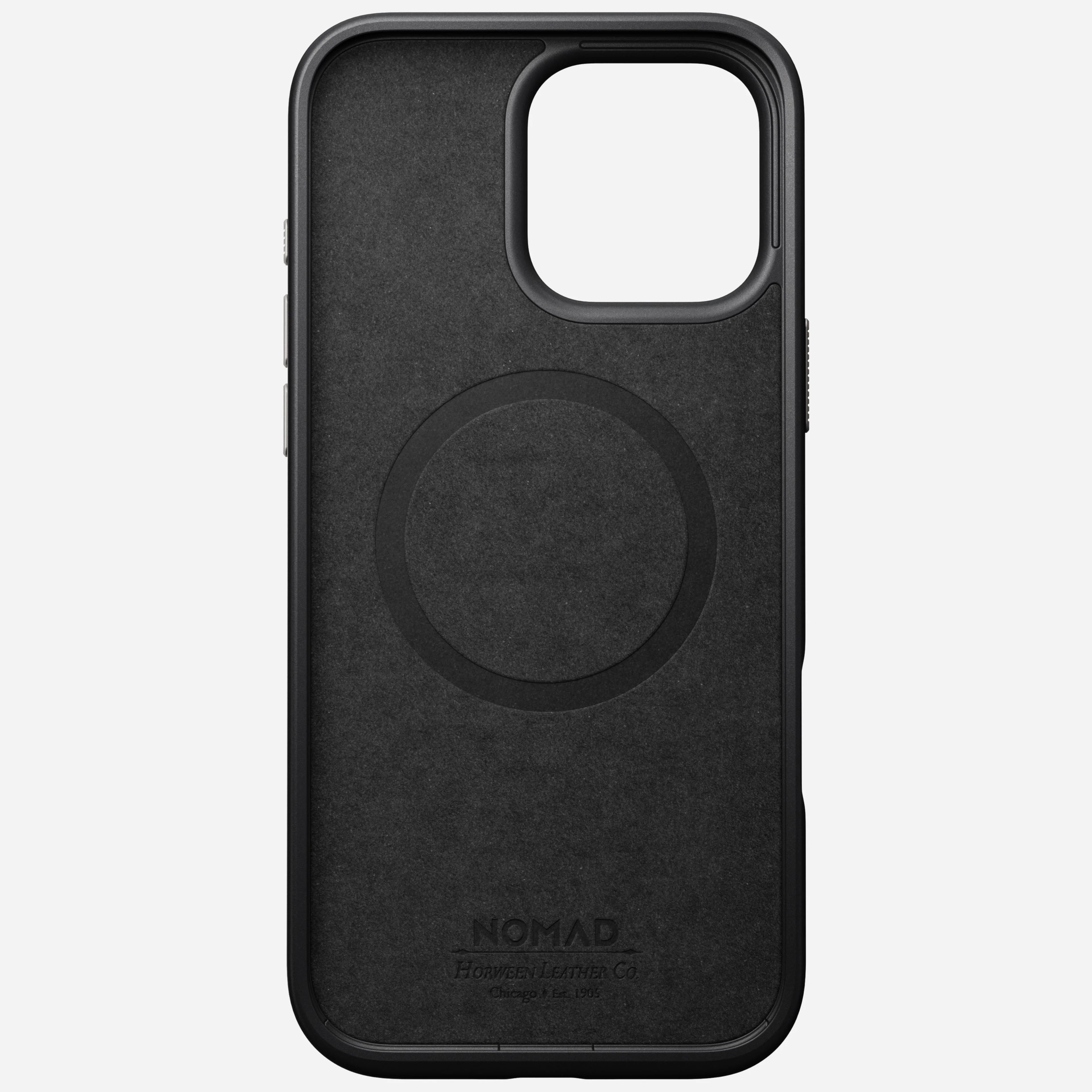Nomad Modern Horween Leather Case for iPhone 16 Pro Max 6.9 - Green Chrome - Image 7
