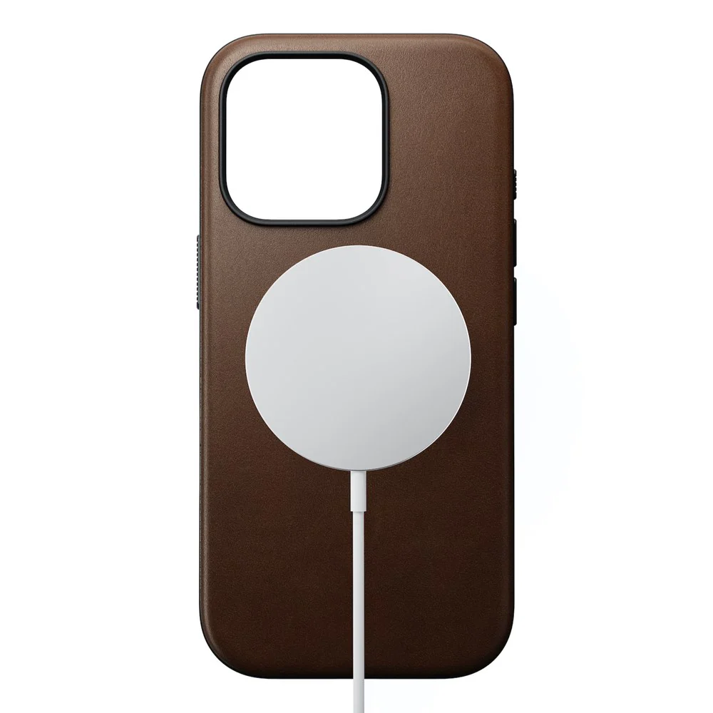 Nomad Modern Leather Case for iPhone 16 Pro 6.3 - Brown - Image 3