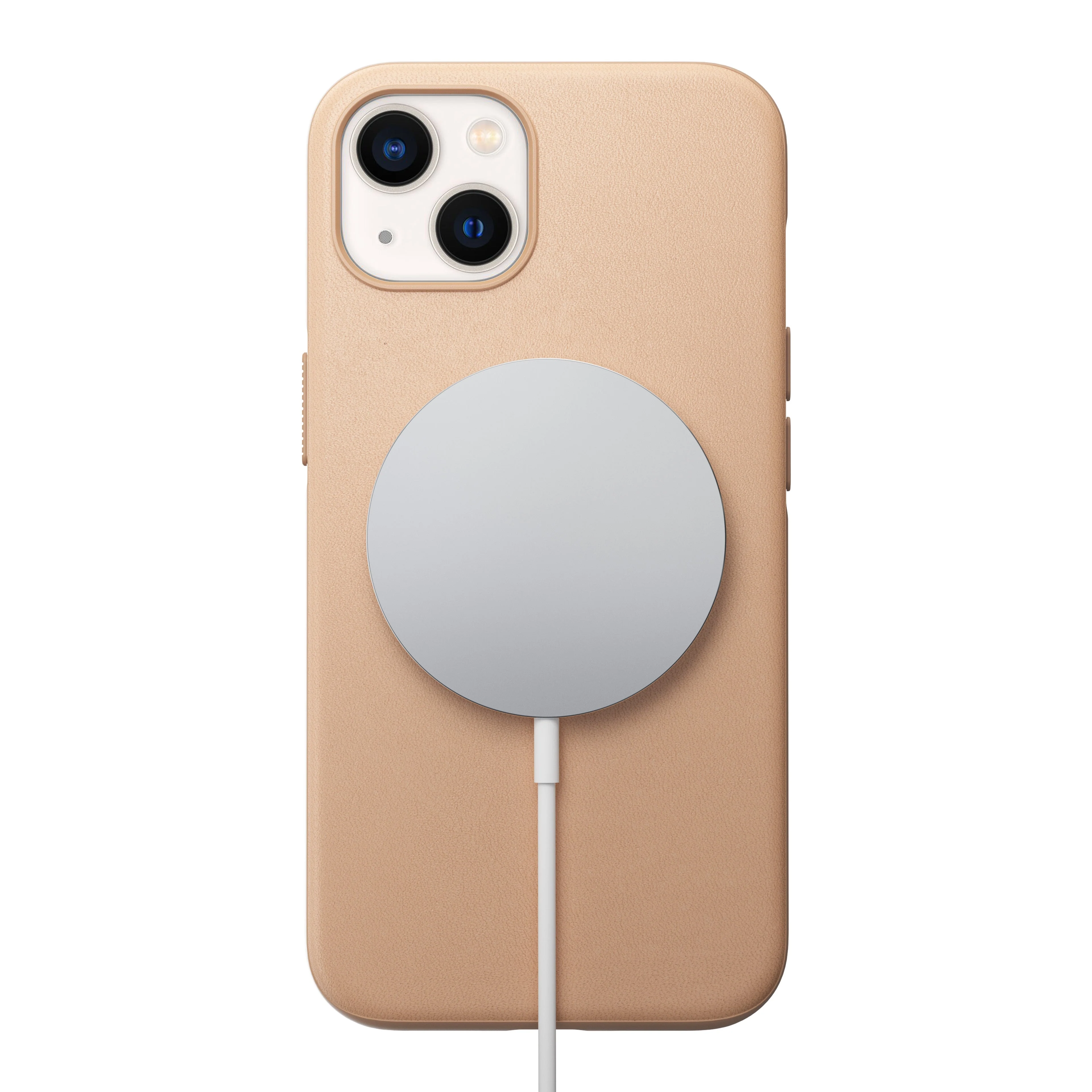 Nomad Modern Leather Case w/ MagSafe For iPhone 13 - NATURAL - Image 3