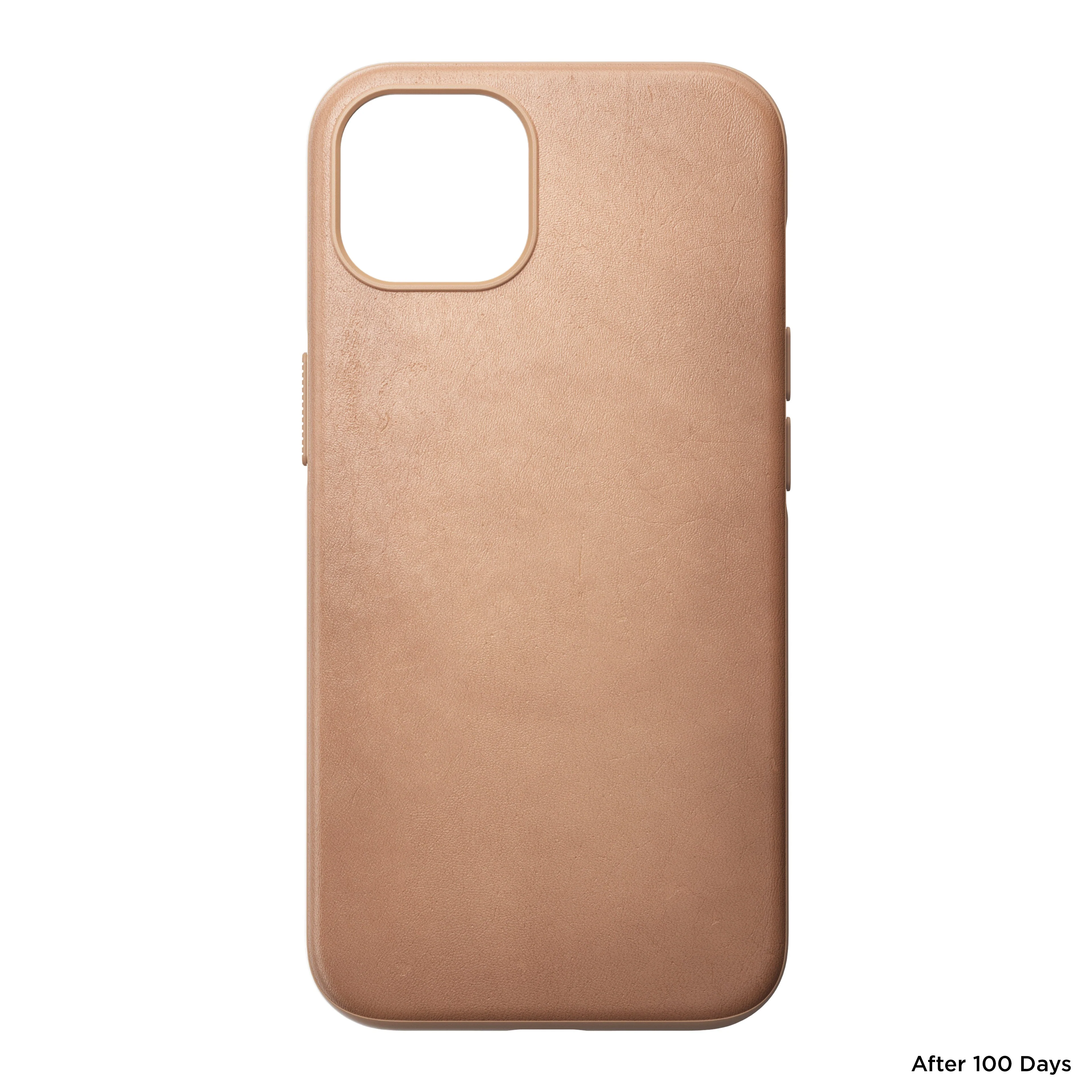 Nomad Modern Leather Case w/ MagSafe For iPhone 13 - NATURAL - Image 6