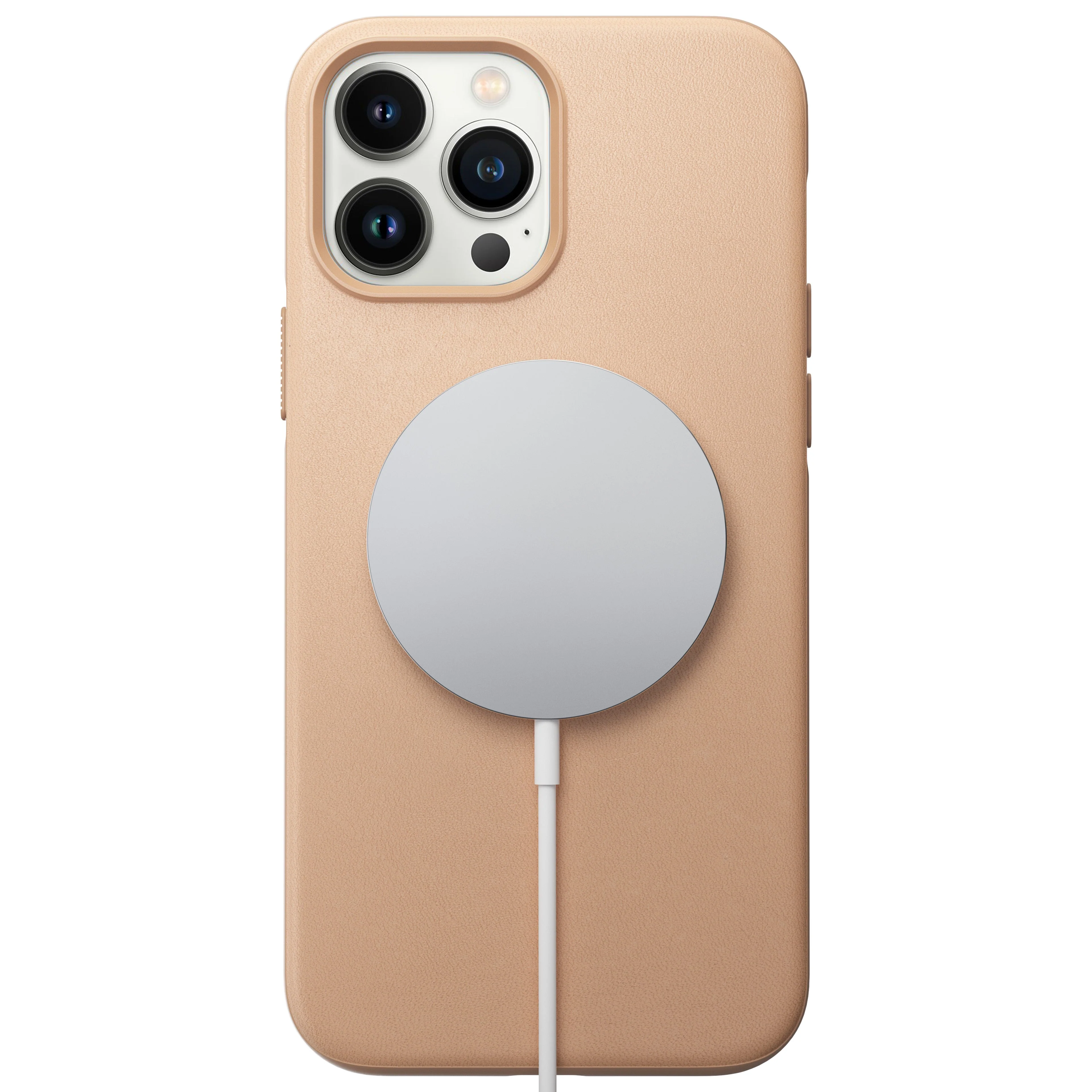 Nomad Modern Leather Case w/ MagSafe For iPhone 13 Pro Max - NATURAL - Image 3