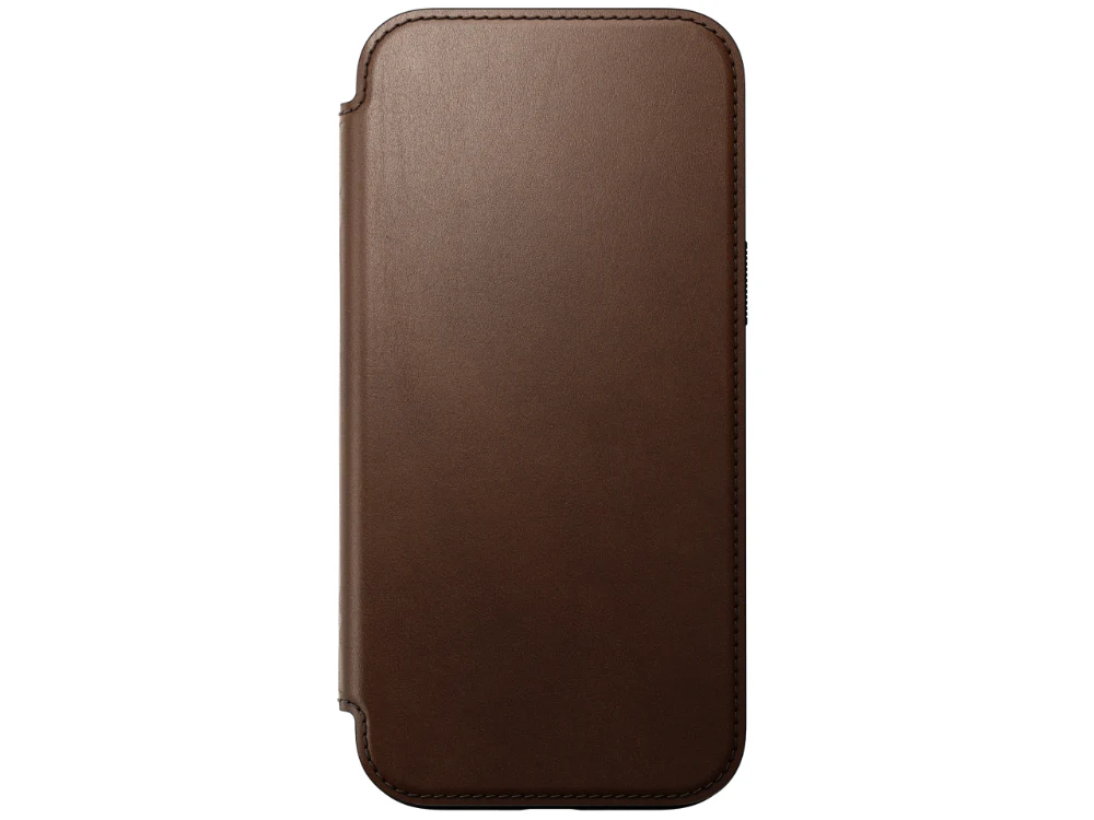 Nomad Modern Leather Folio Case for iPhone 16 Pro Max - Brown - Image 3