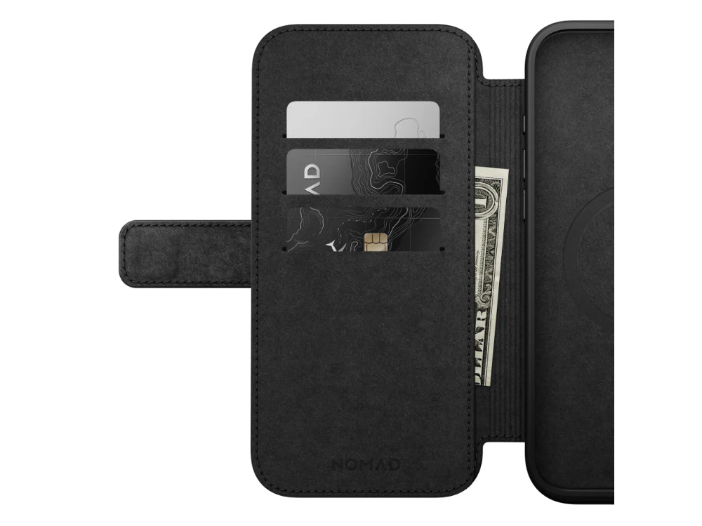 Nomad Modern Leather Folio Case for iPhone 16 Pro Max - Brown - Image 5