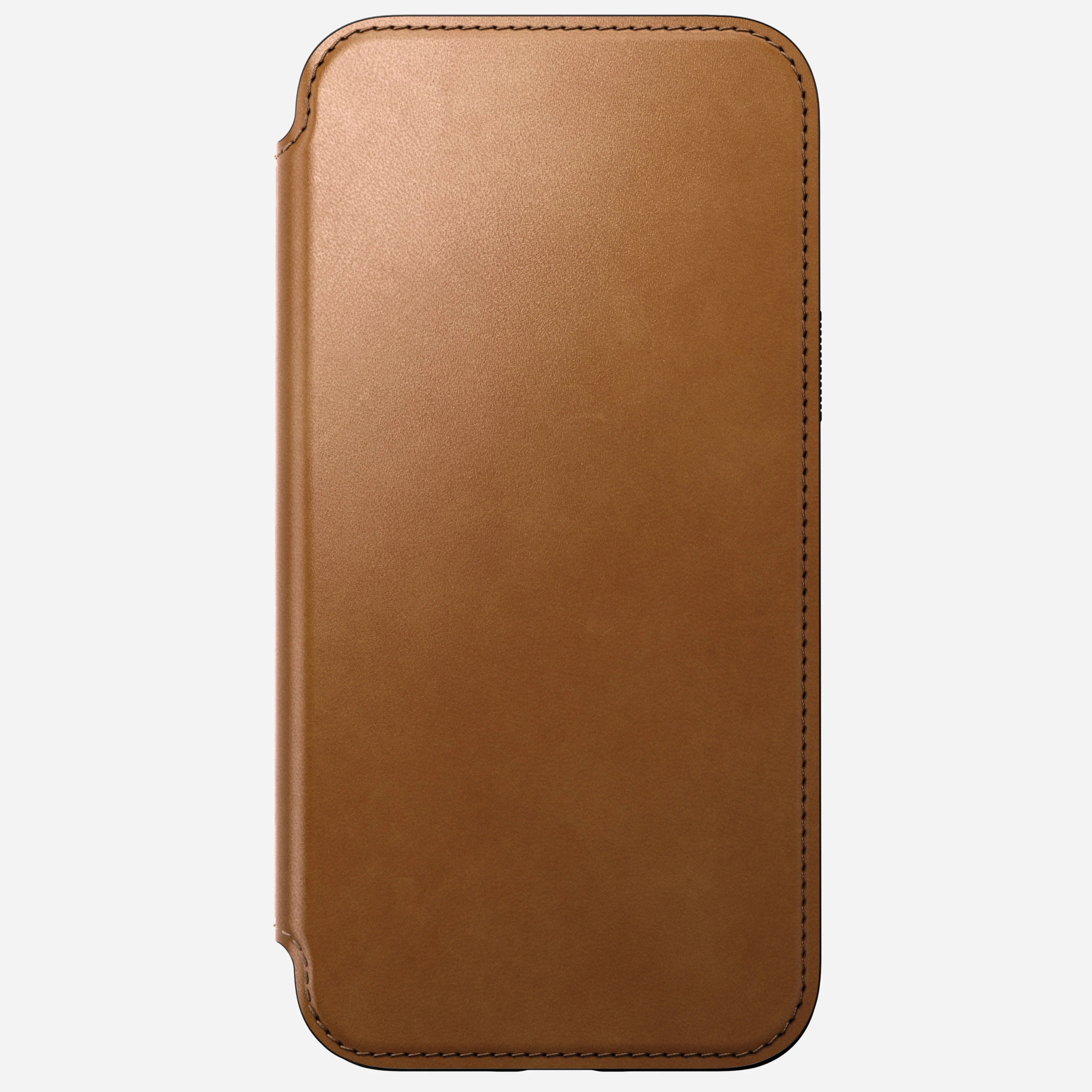 Nomad Modern Leather Folio Case iPhone 15 Pro - Tan Brown - Image 5