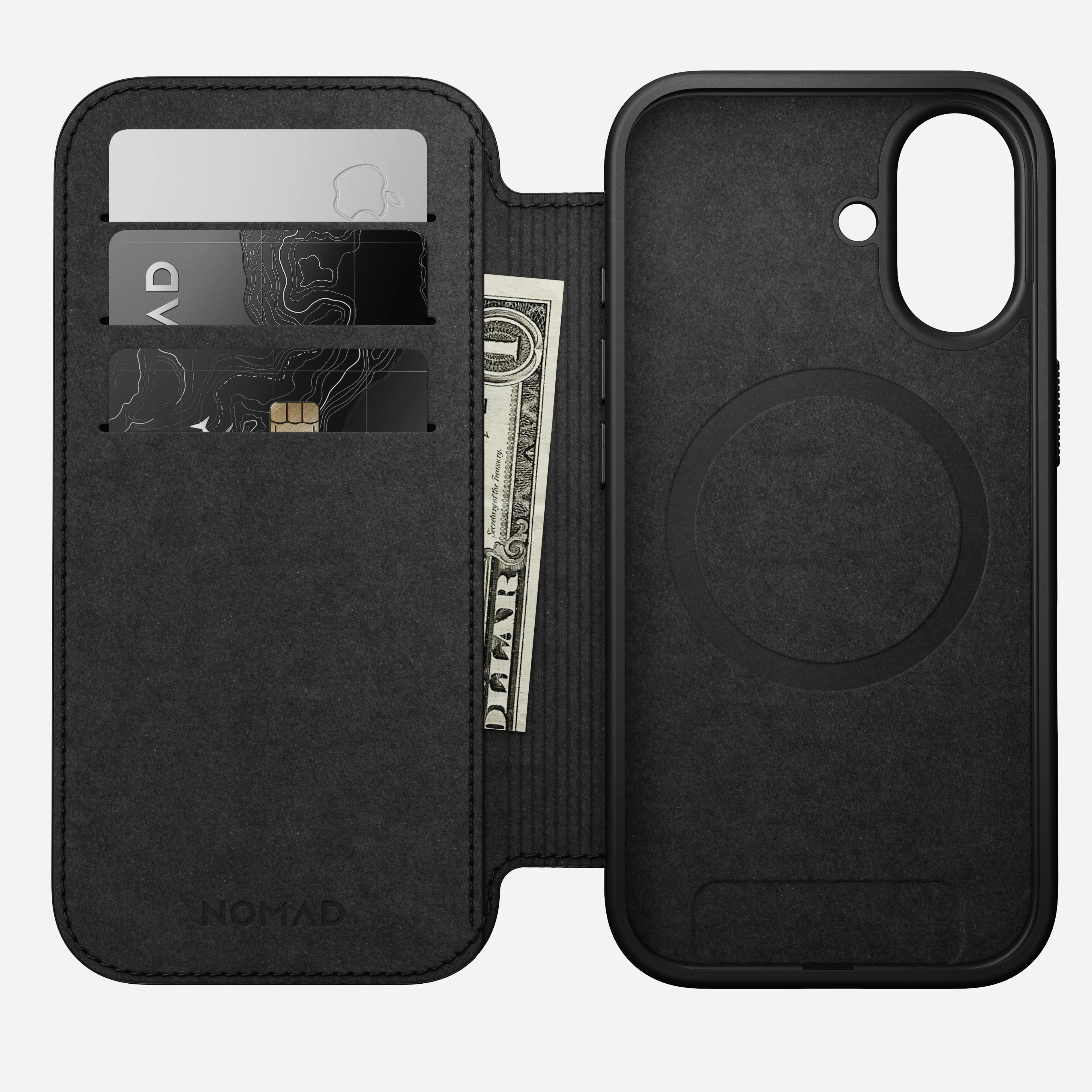 Nomad Modern Leather Folio MagSafe Case iPhone 17 – Black - Image 8